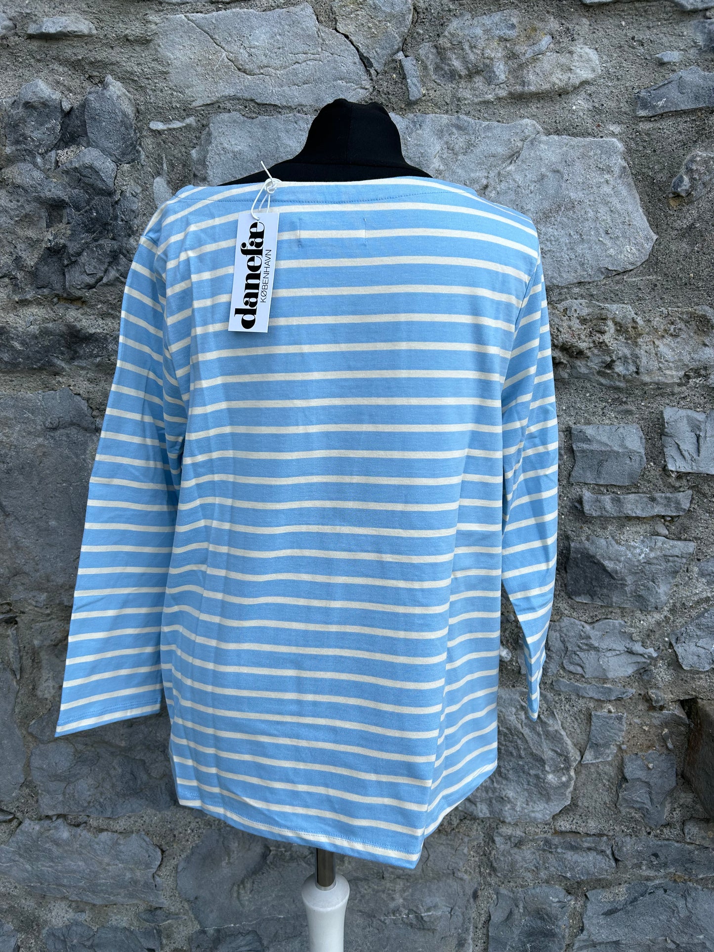 Blue stripy top uk 16