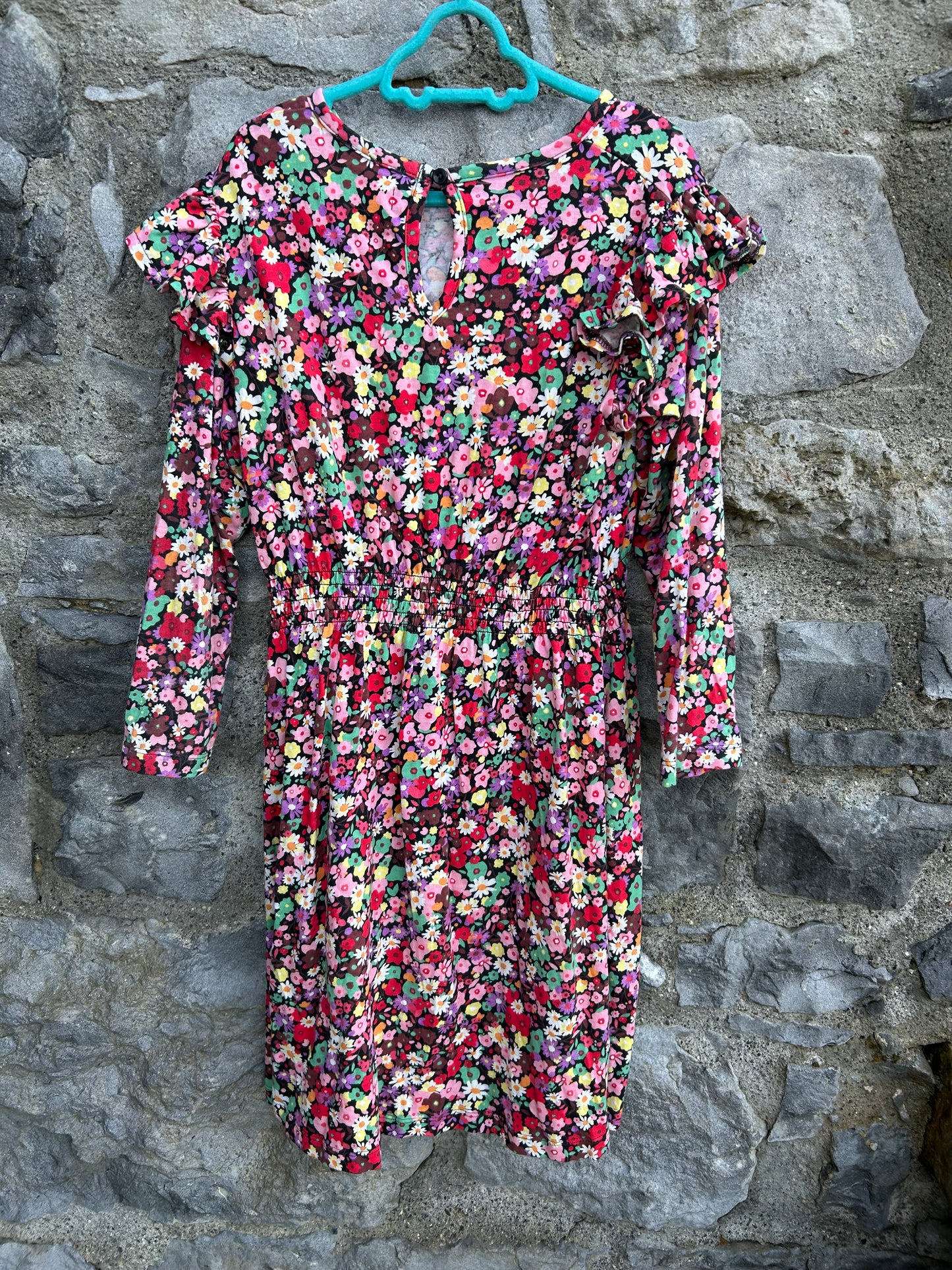 Colourful flowers dress 10-11y (140-146cm)
