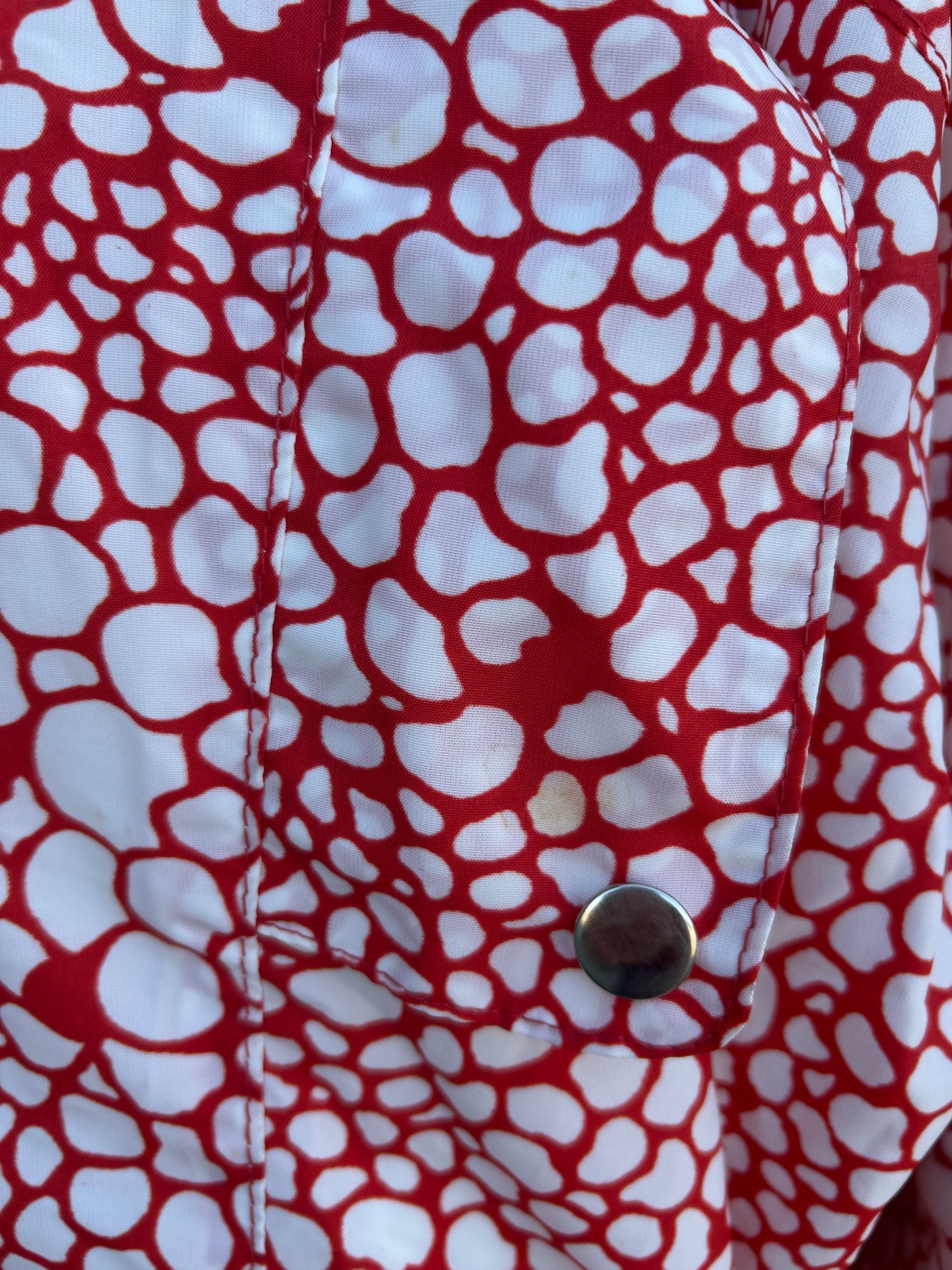 80s red spotty jacket uk 14
