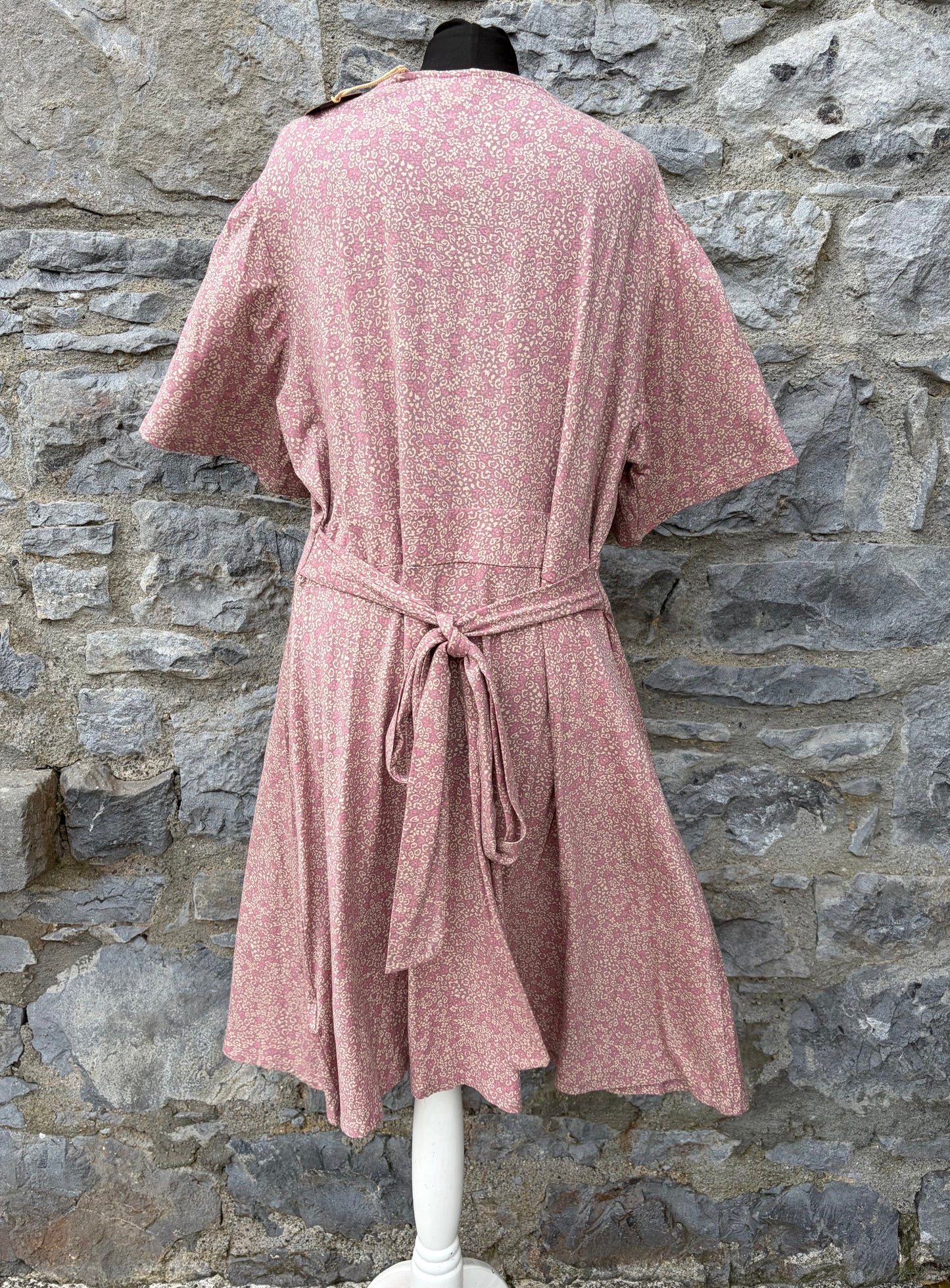 Pink dutsy floral print dress uk 18-20