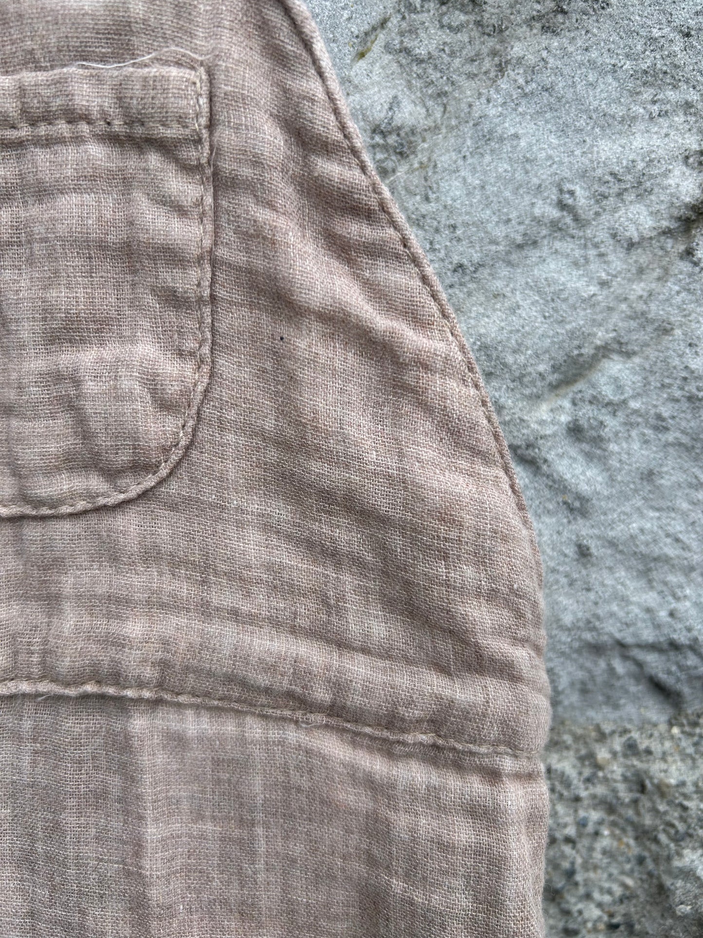 Beige dungarees 6-9m (68-74cm)