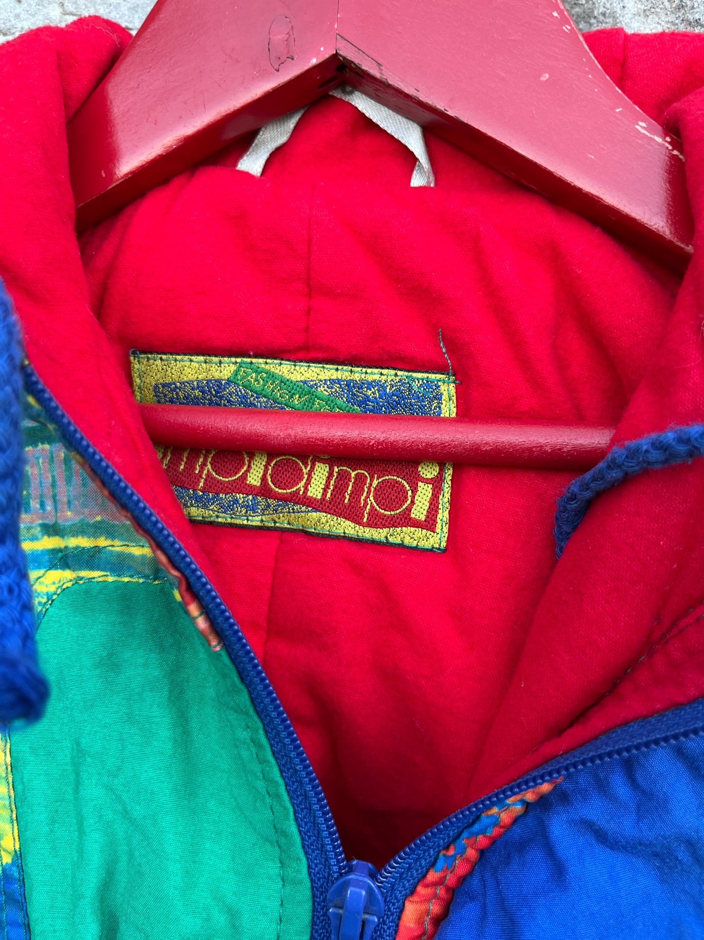 80s abstract winter suit 9-12m (74-80cm)