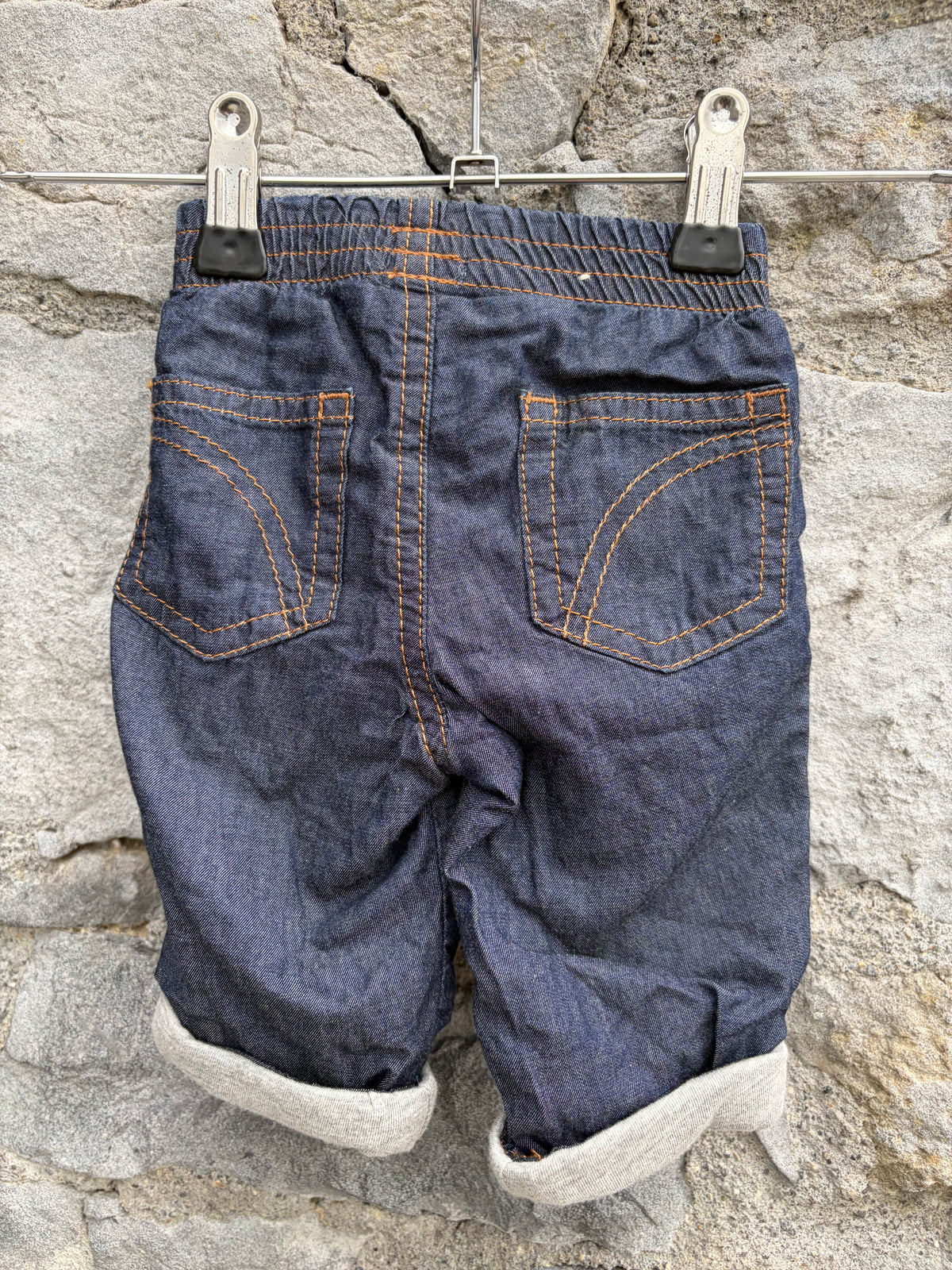 Pull up lined jeans 0-1m (50-56cm)