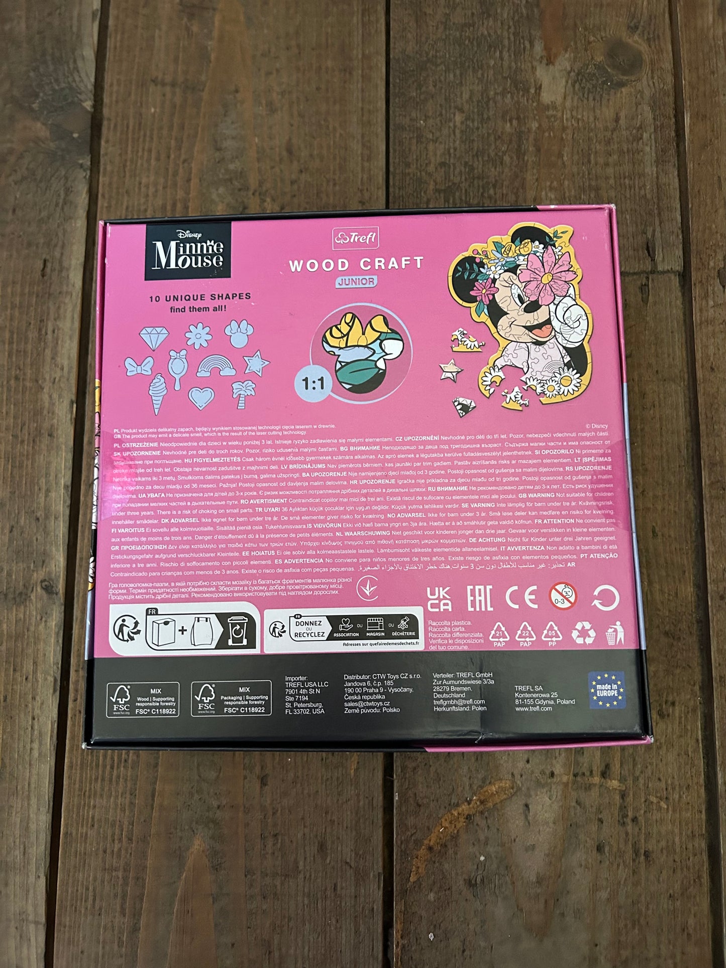 Minnie wooden puzzle