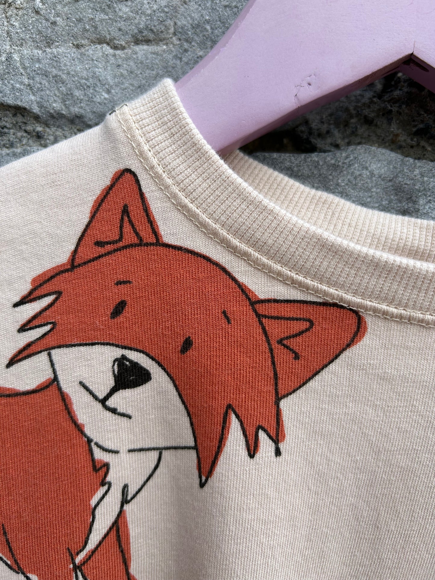 Foxes cream top 3-4y (98-104cm)