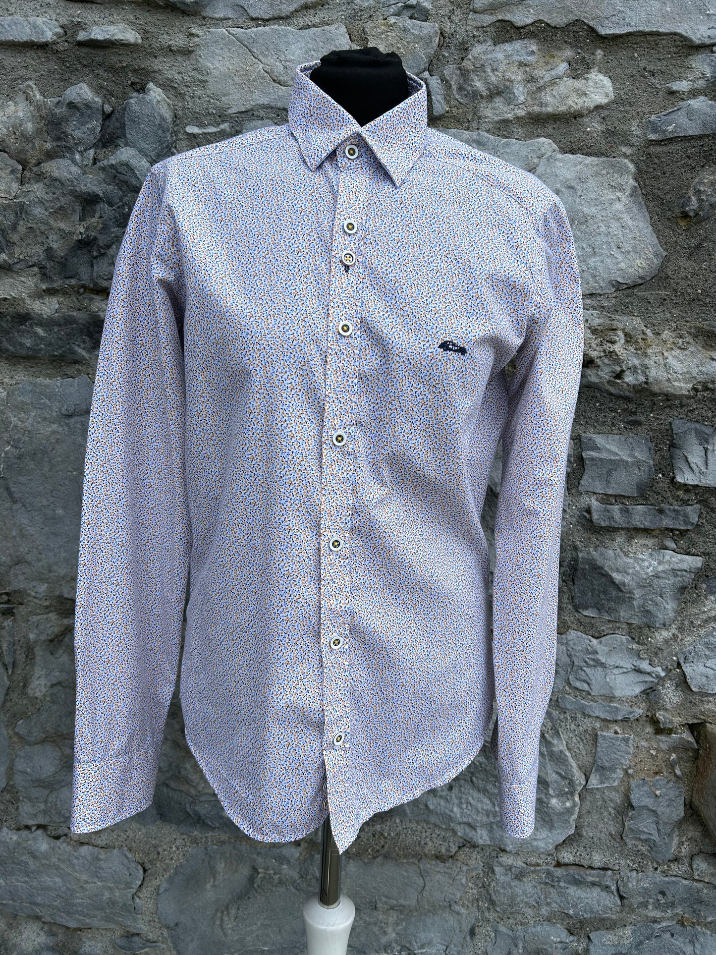 Blue floral shirt Small