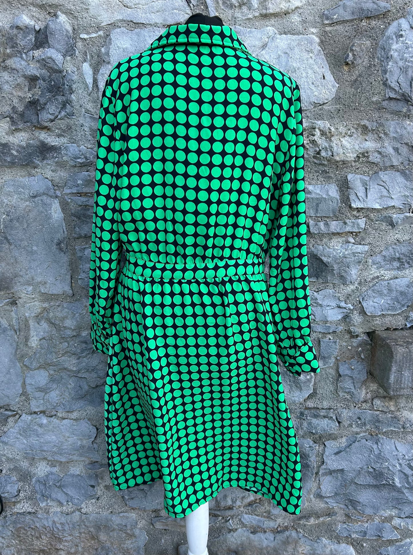 Spotty green dress uk 14
