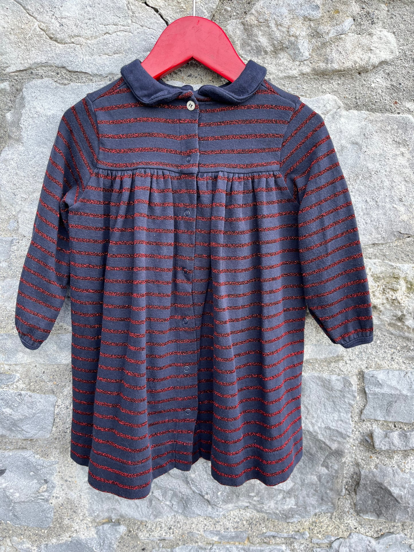 Navy&red dress 18m (86cm)