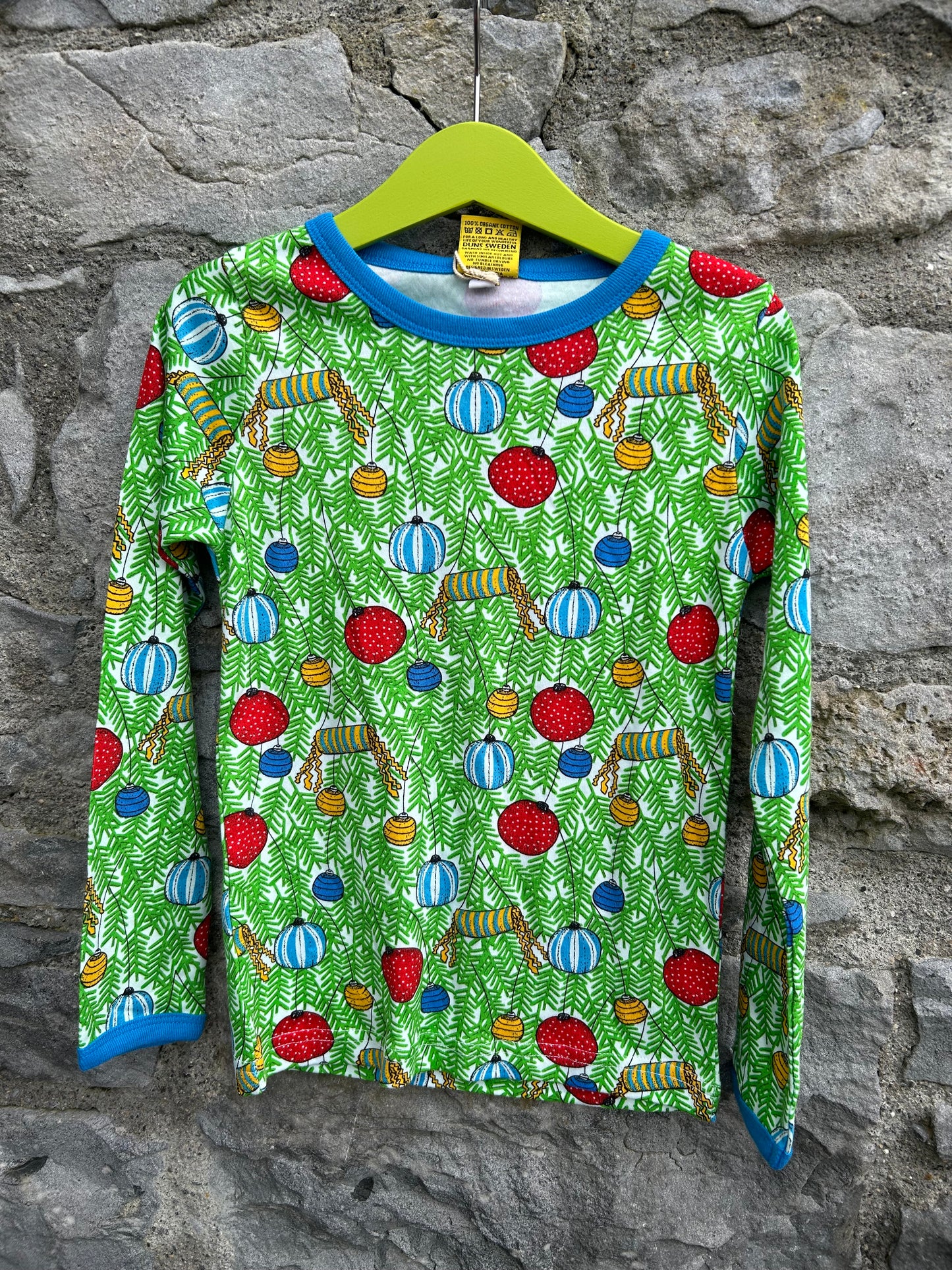 Christmas decorations green top 5-6y (110-116cm)