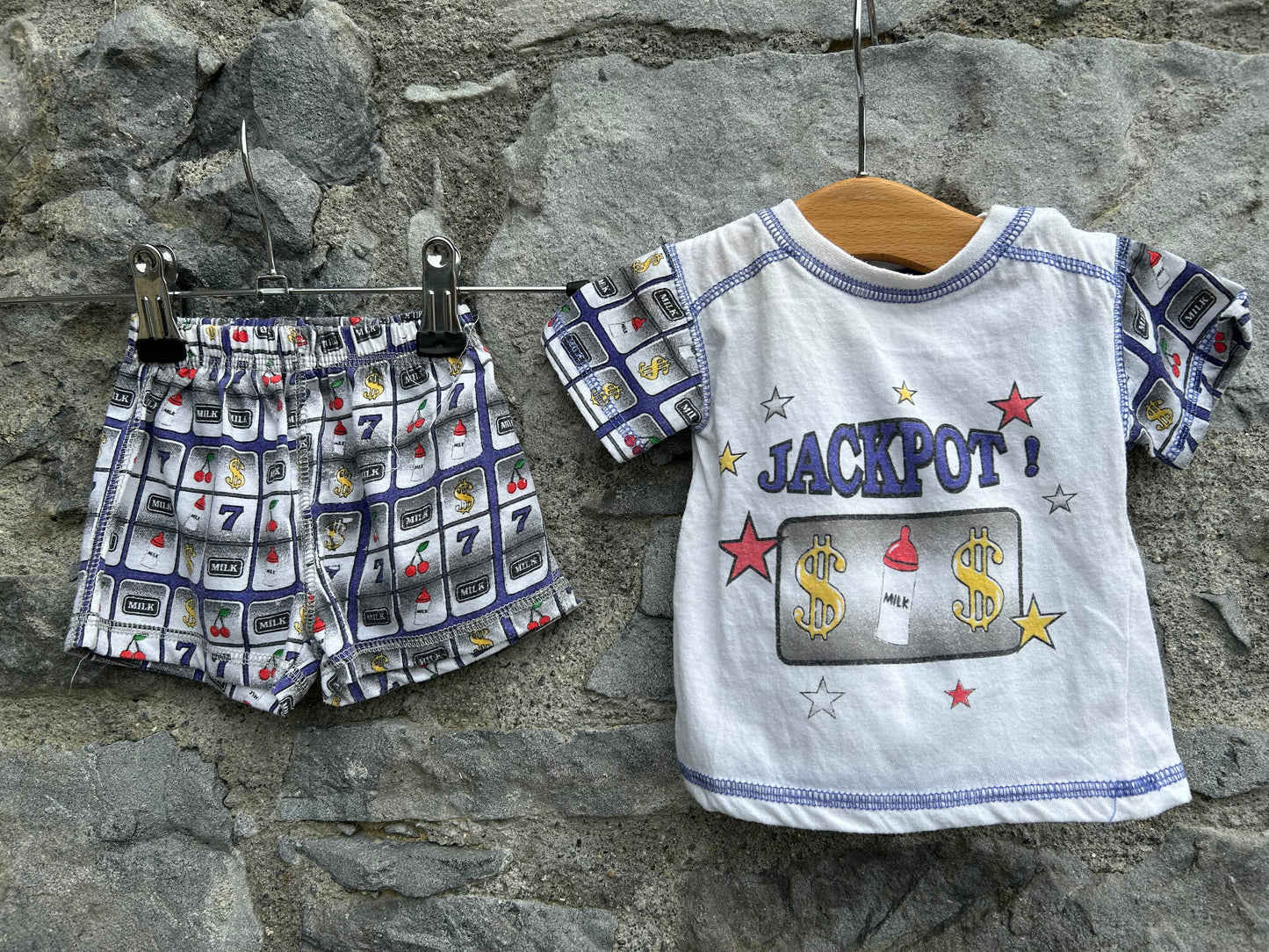 80s jackpot pj 0-3m (56-62cm)
