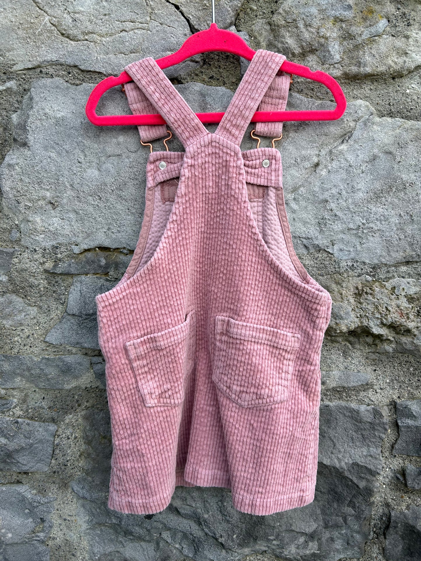 Pink cord pinafore 2-3y (92-98cm)