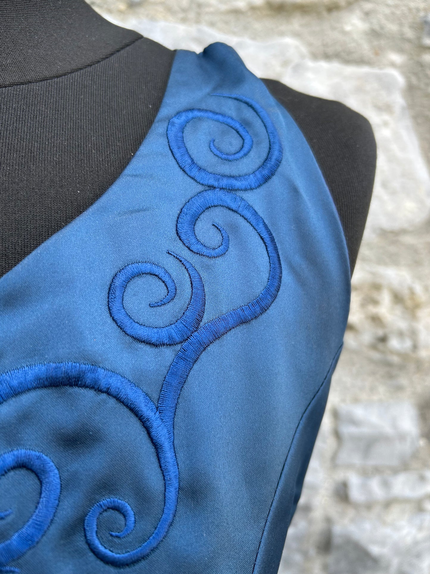 90s blue dress uk 10-12