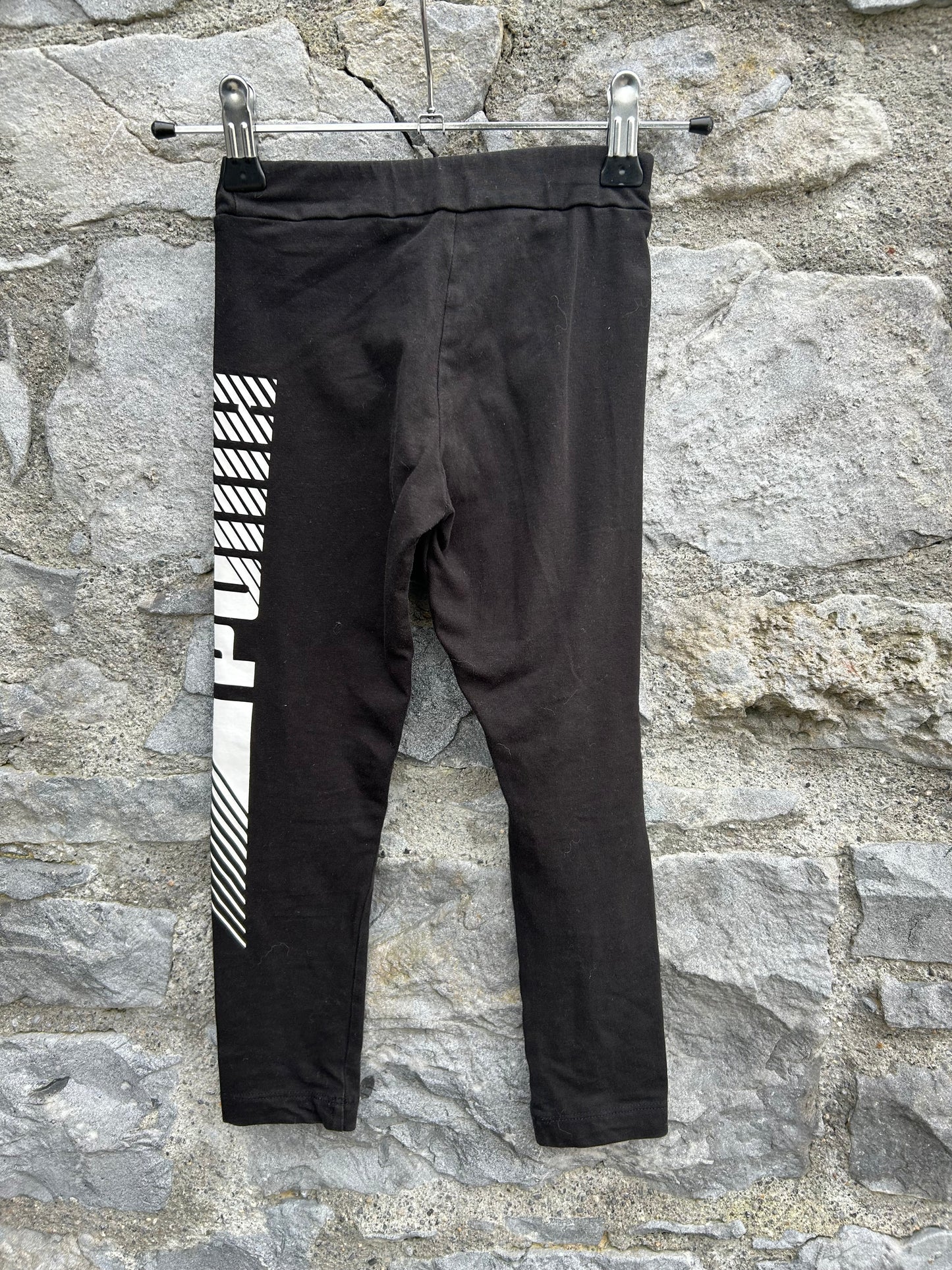Logo black leggings 5-6y (110-116cm)