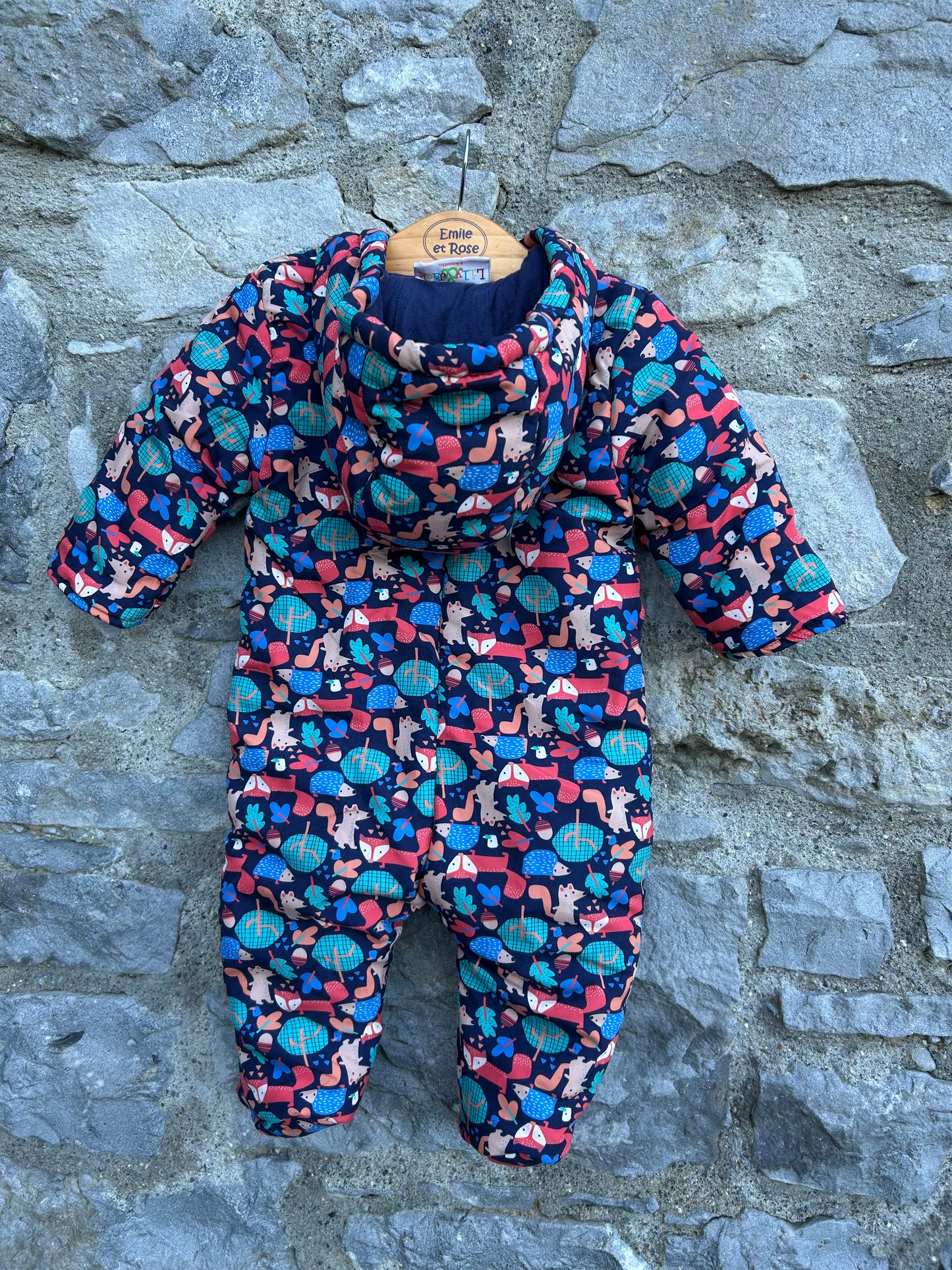 Woodland navy winter suit 3-6m (62-68cm)