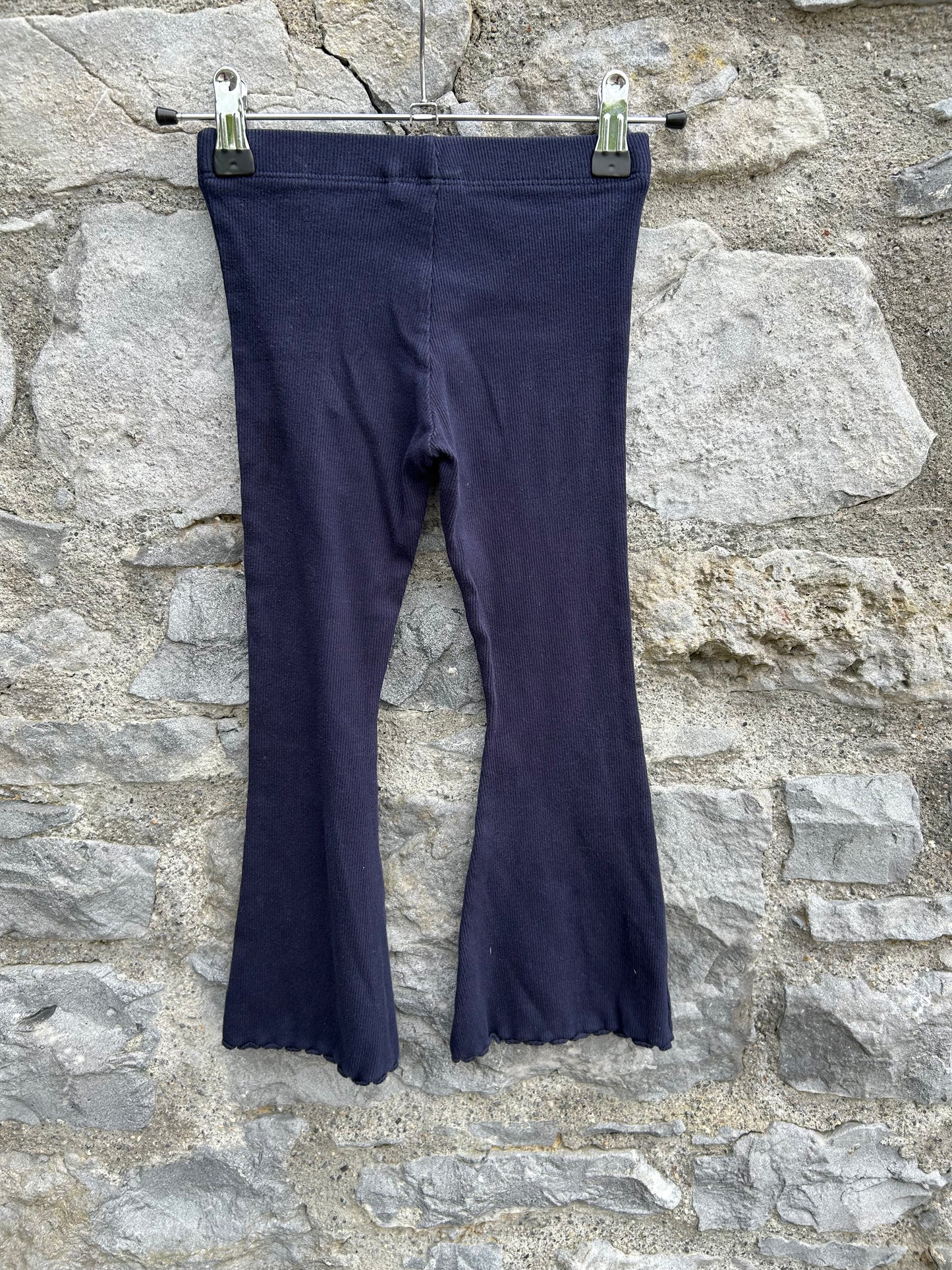 Navy ribbed flares 4-5y (104-110cm)