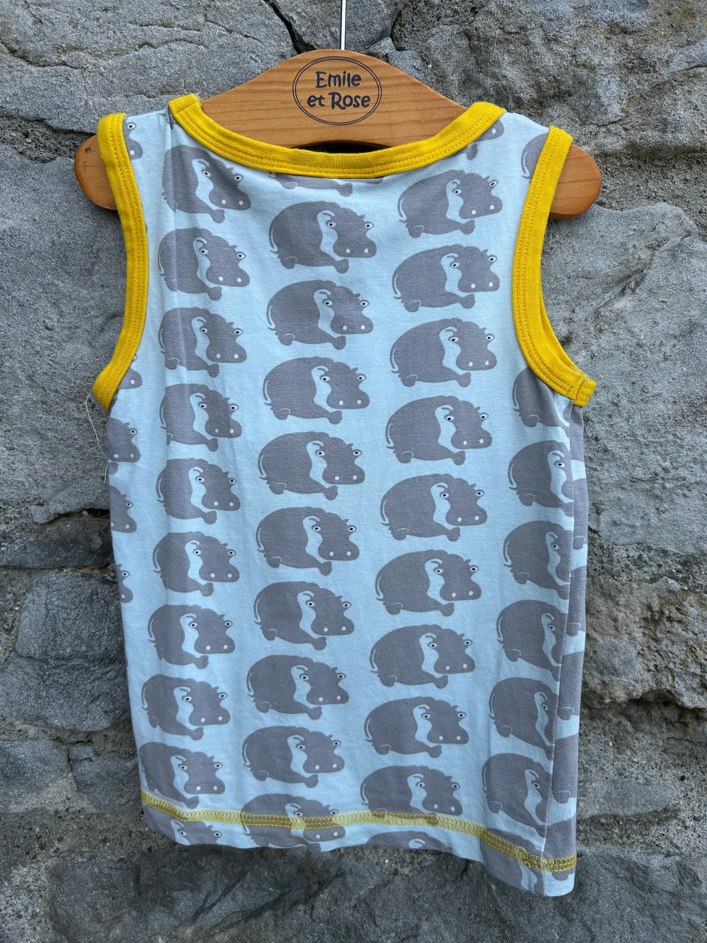 Hippos blue tank top 18-24m (86-92cm)