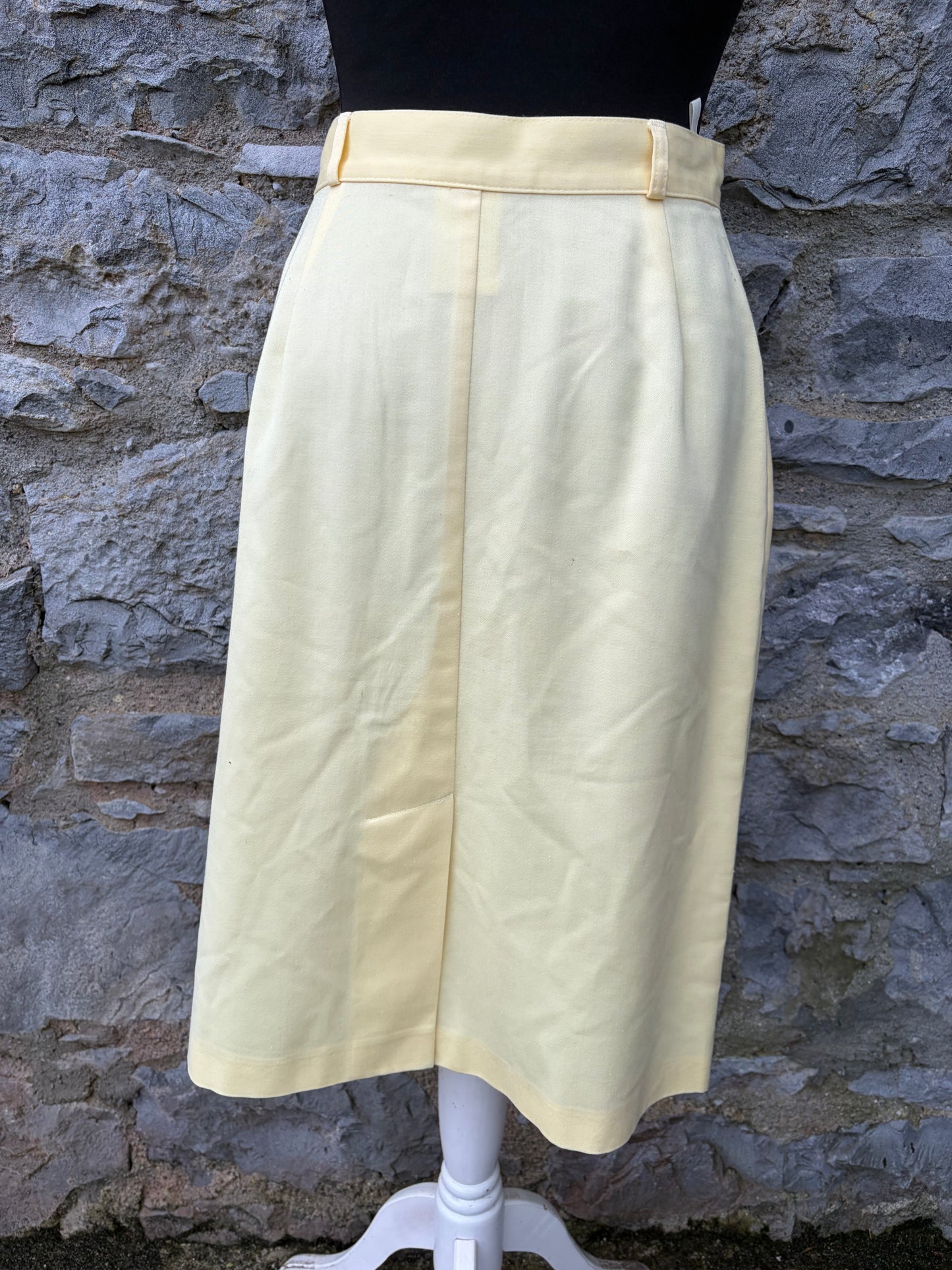 80s yellow skirt uk 8