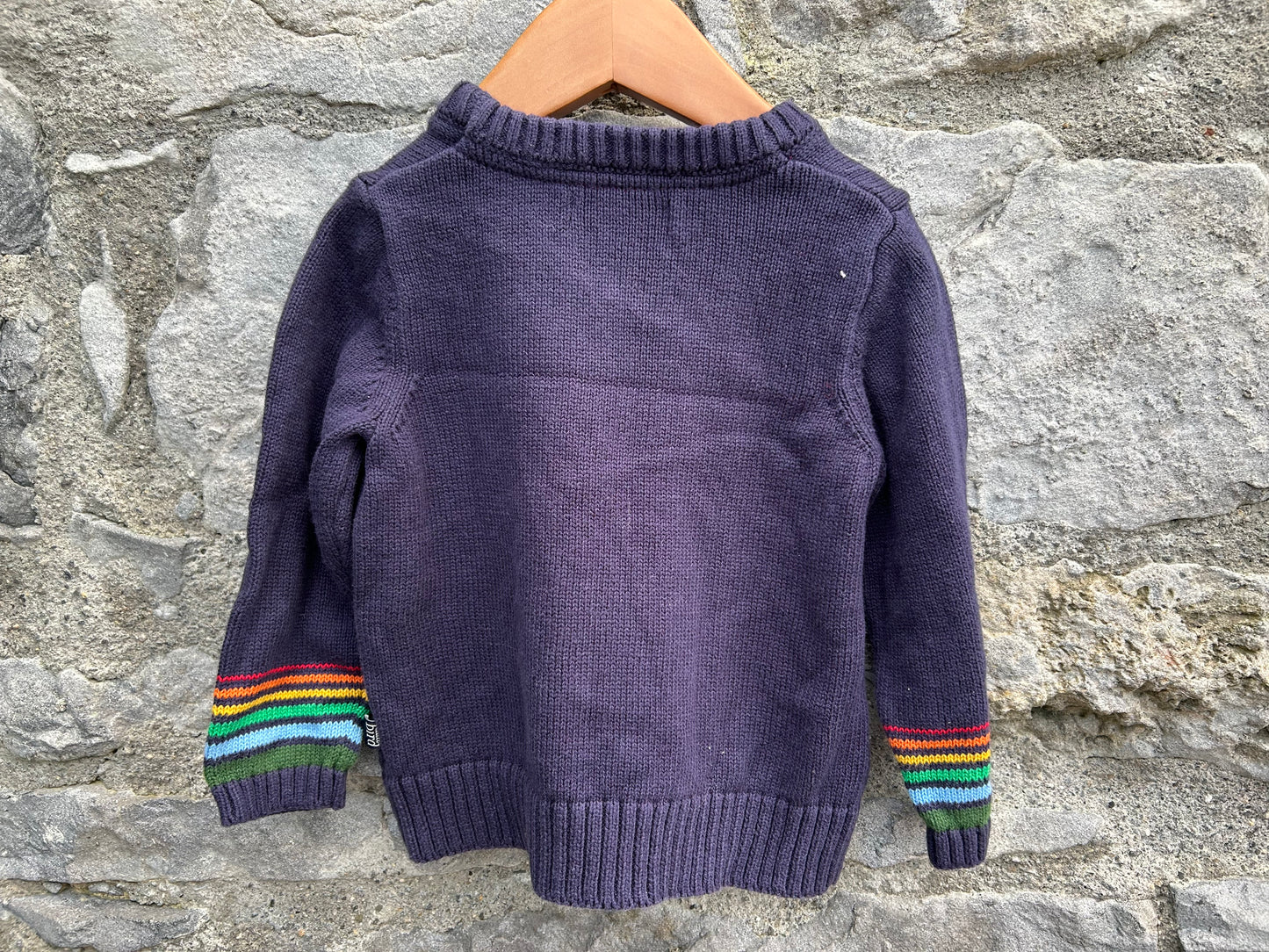Rainbow Christmas tree jumper 9-12m (74-80cm)