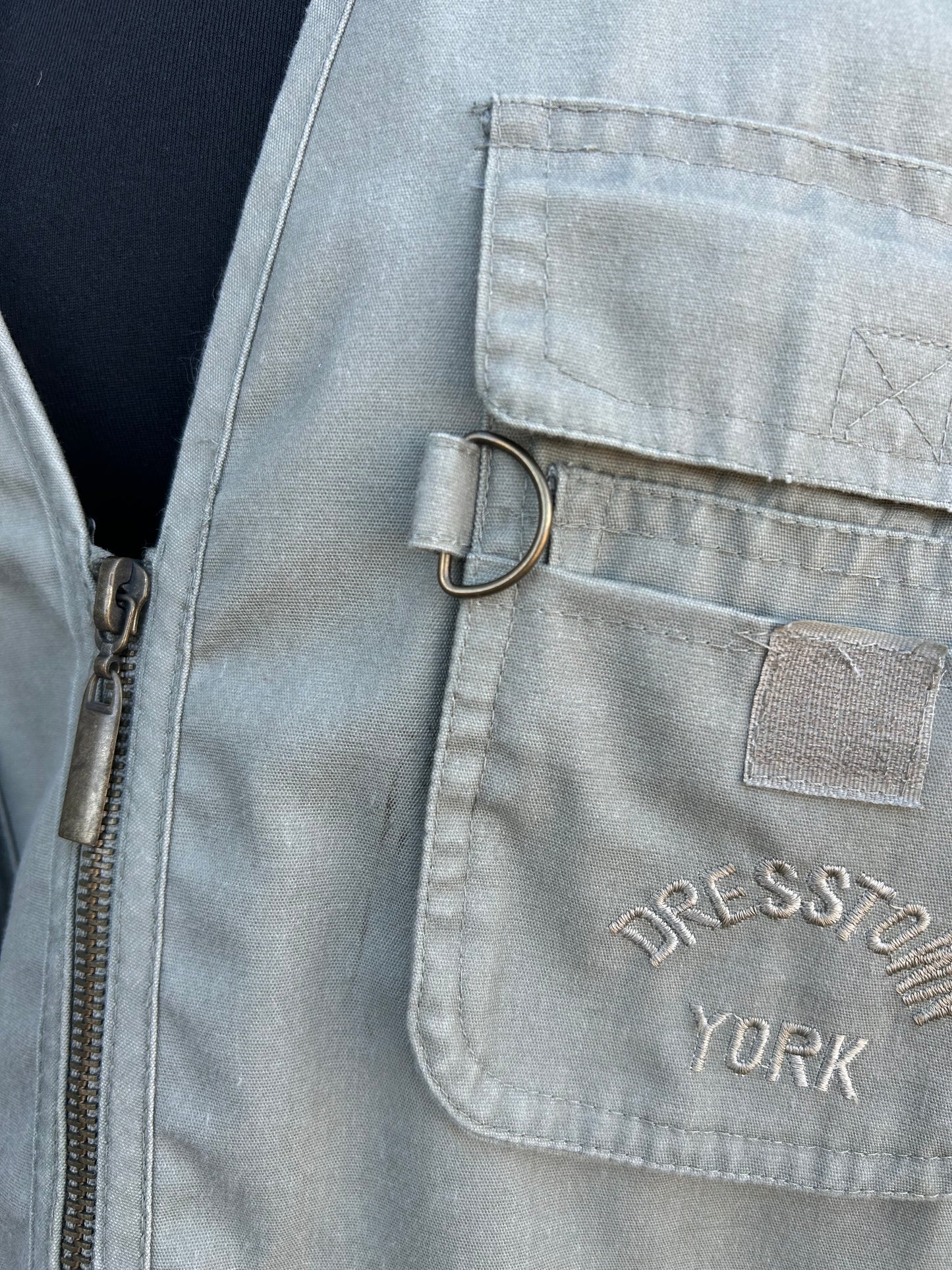 90s khaki combat gilet XL