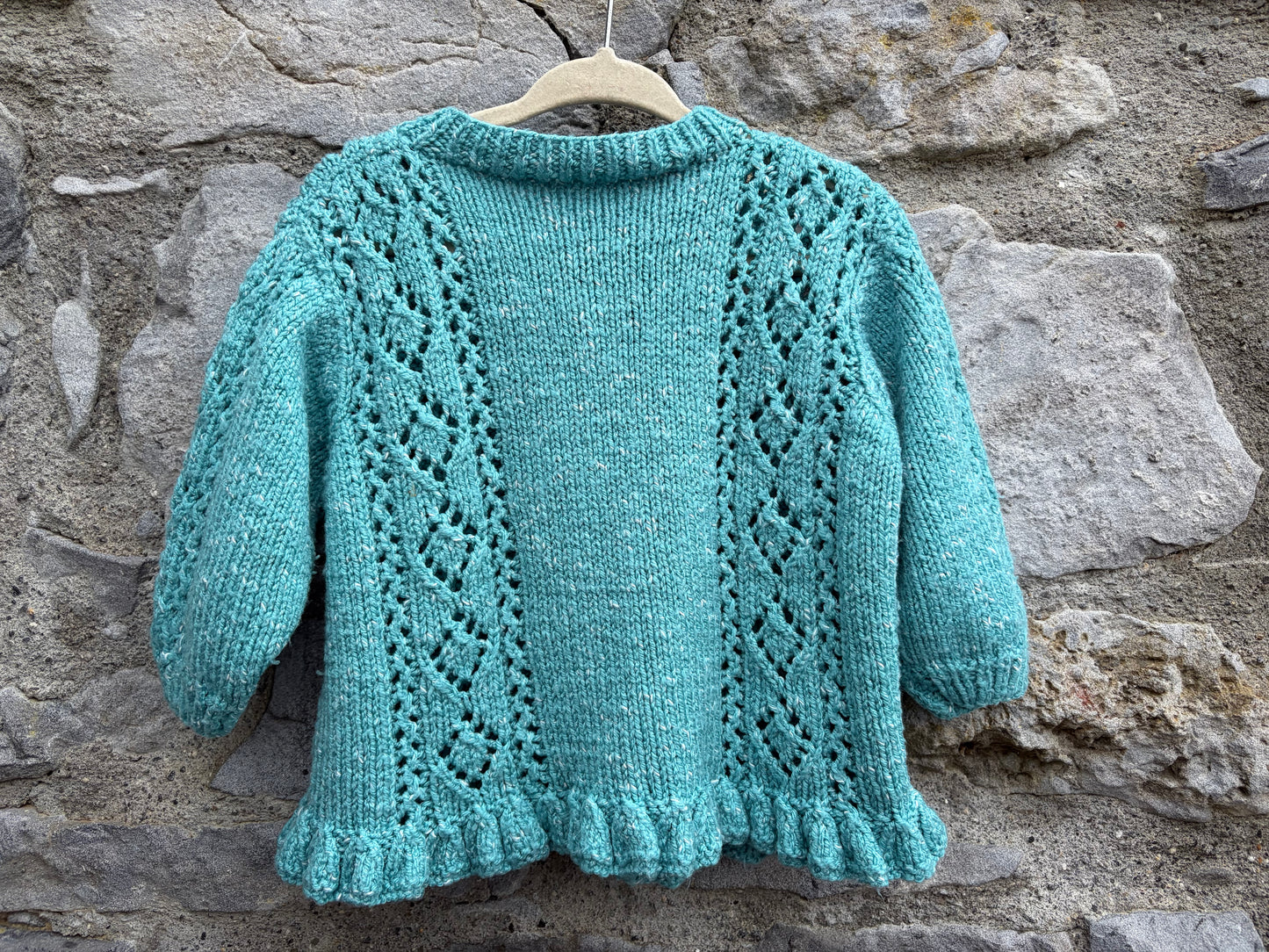 Melange teal cardigan 18-24m (86-92cm)