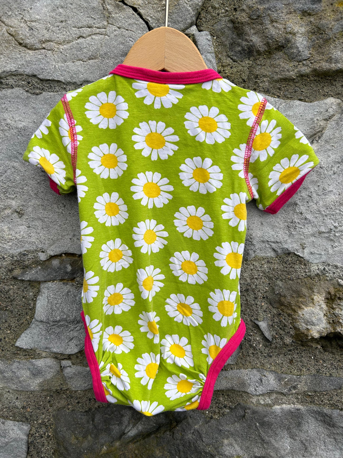 Green daisies vest 3-6m (62-68cm)