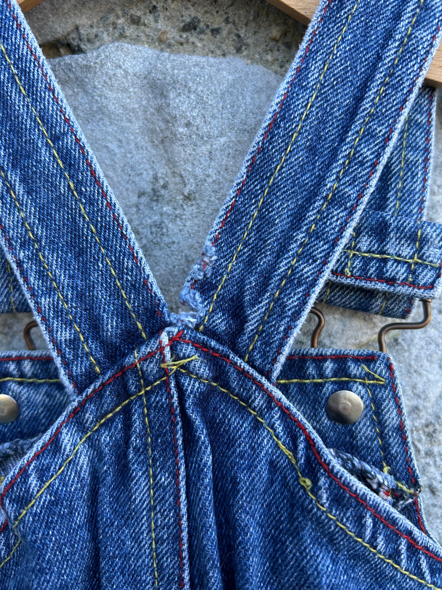 80s short denim dungarees 18-24m (86-92cm)