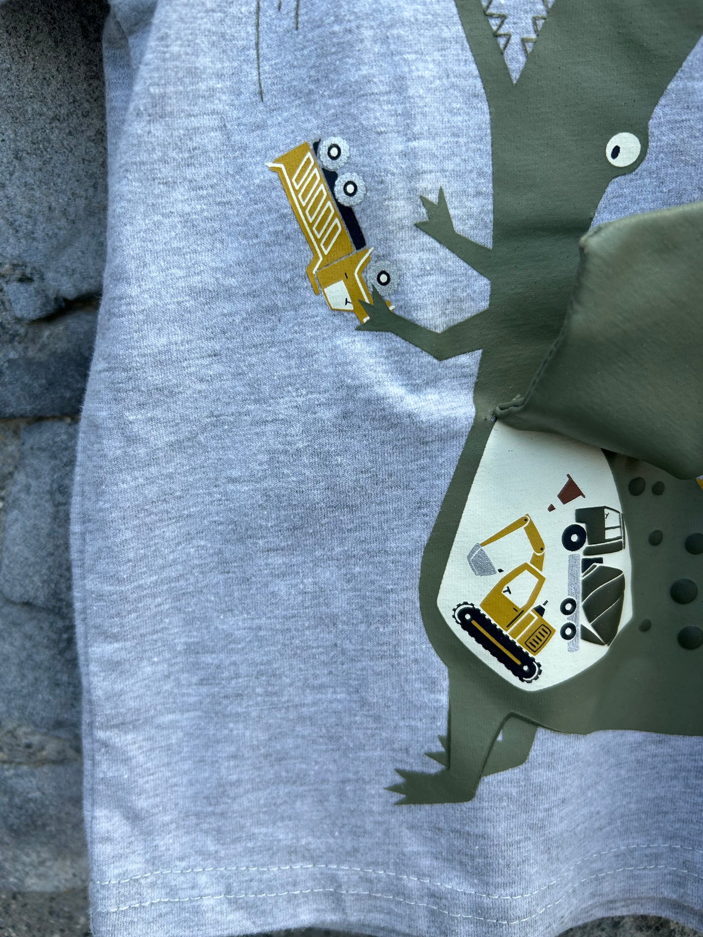 Dragon&machines grey T-shirt 9-12m (74-80cm)