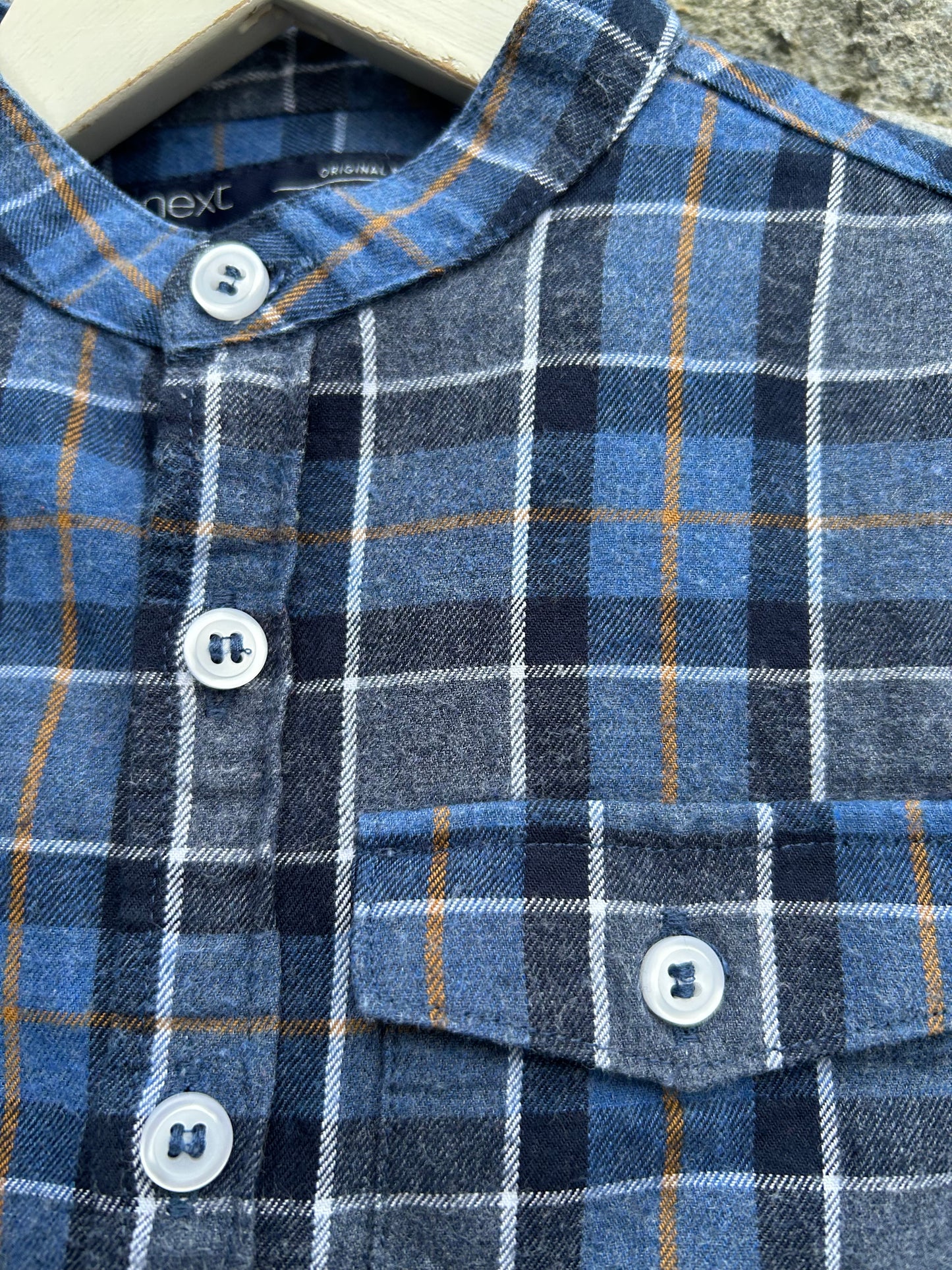 Blue&grey check shirt 2-3y (92-98cm)
