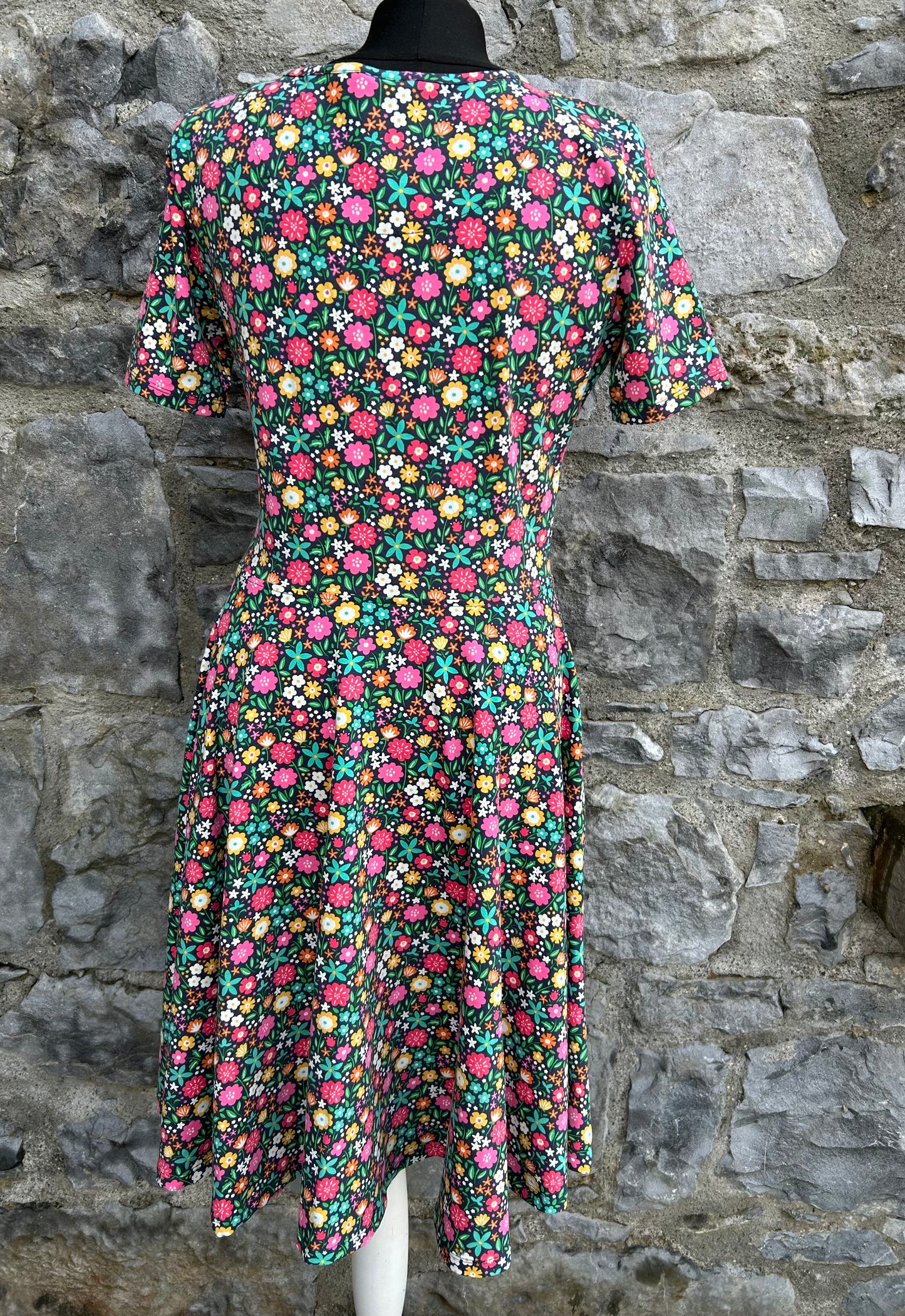 Blue floral Sofia skater dress uk 12