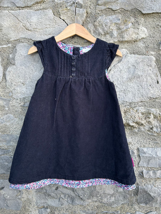 Navy corduroy dress  2-3y (92-98cm)