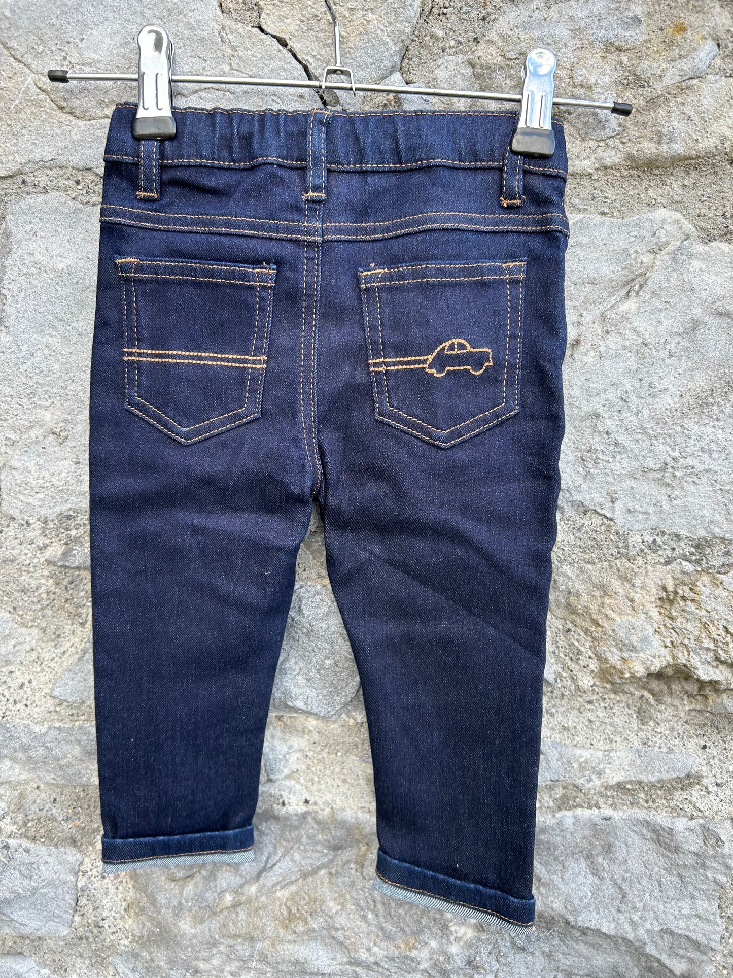Navy skiny jeans 9-12m (74-80cm)