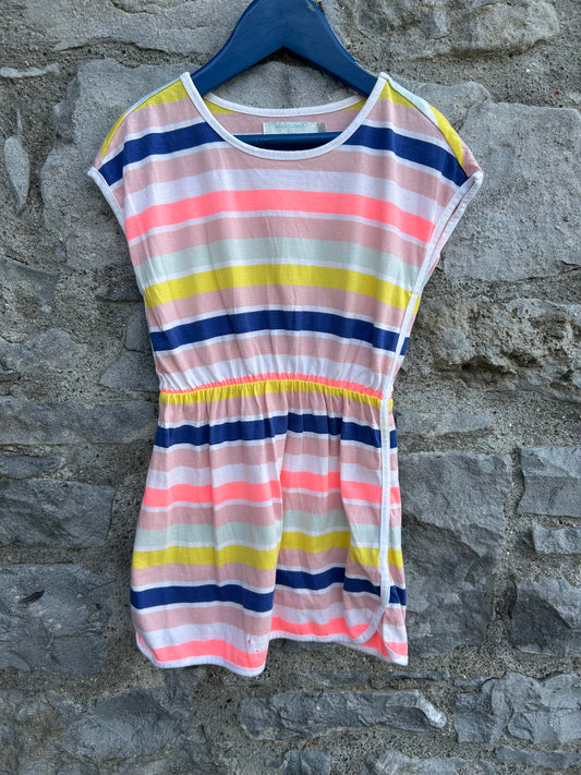 Pink stripy dress 5-6y (110-116cm)