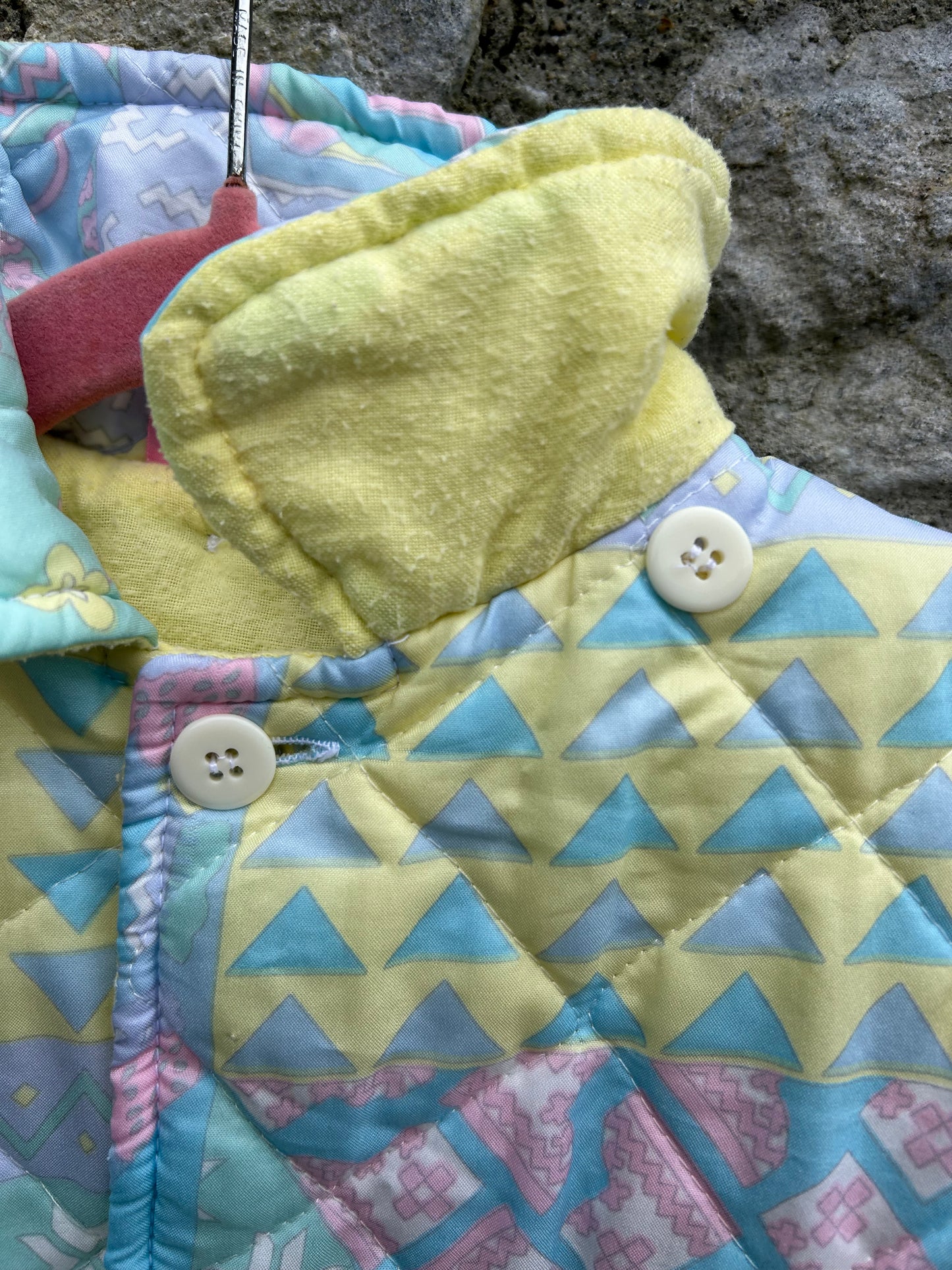 80s pastels quilted jacket 3-6m (62-68cm)