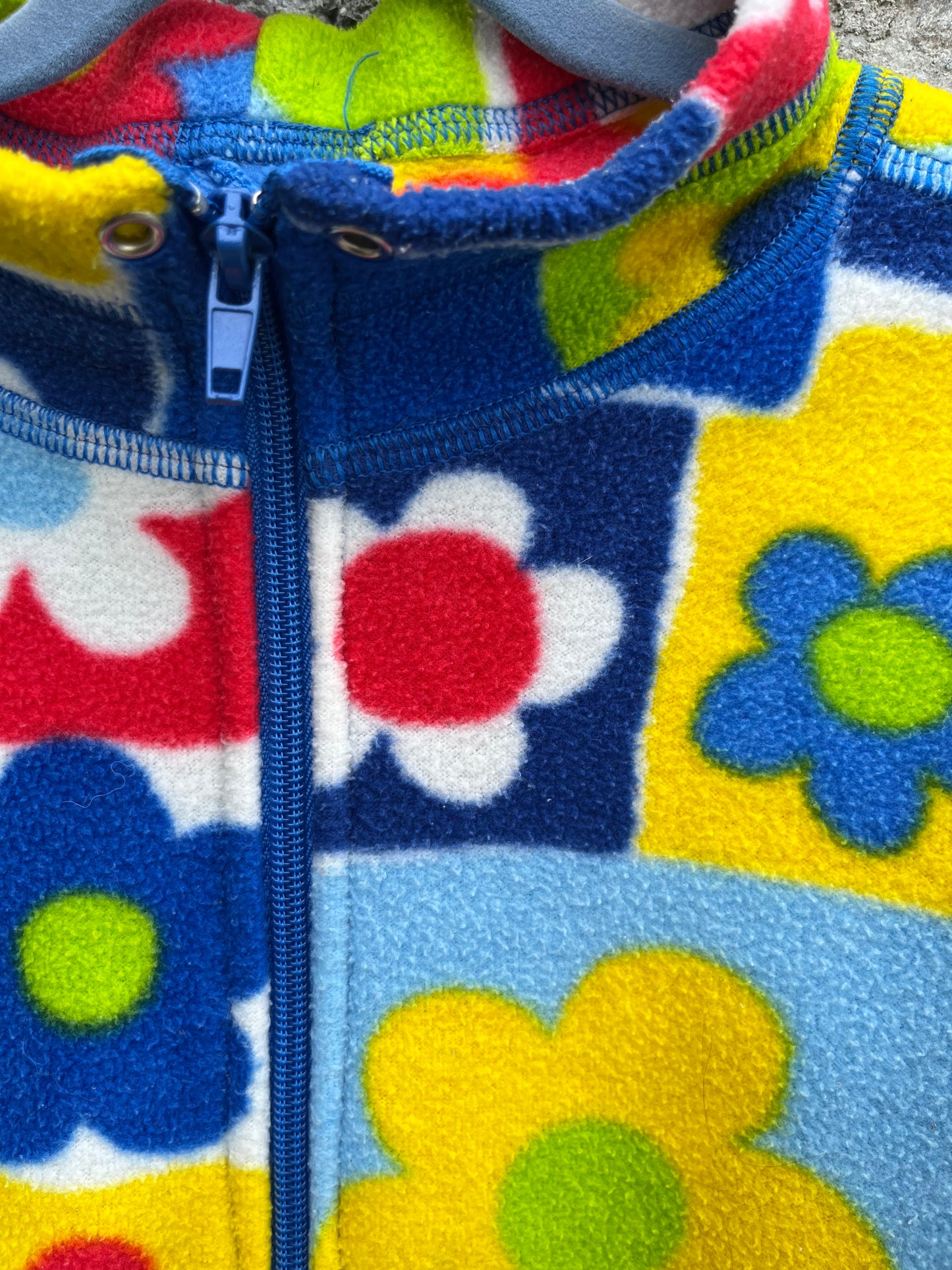 90s patchwork floral fleece 11-12y (146-152cm)
