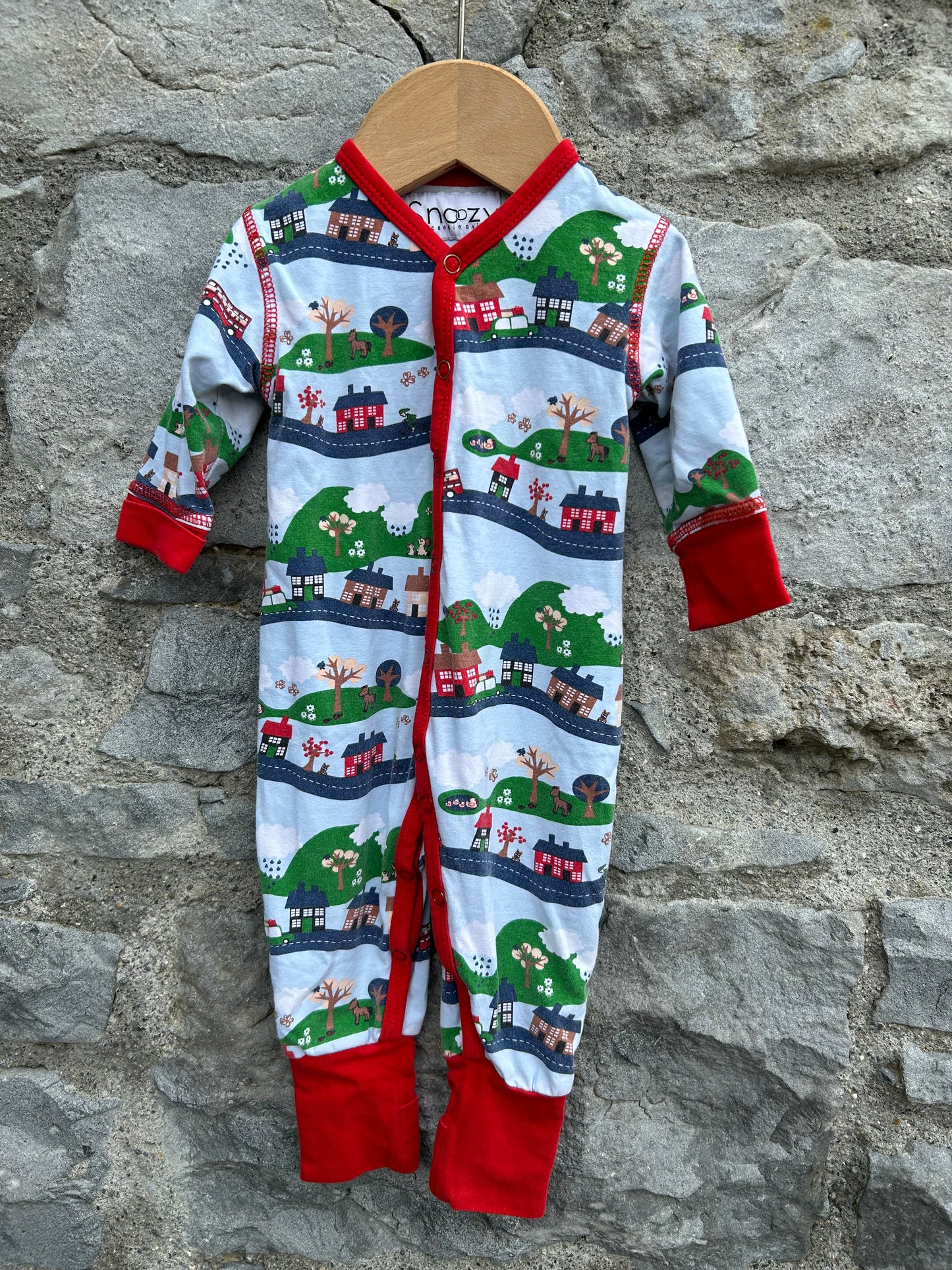 Town&countryside onesie 3-6m (62-68cm)