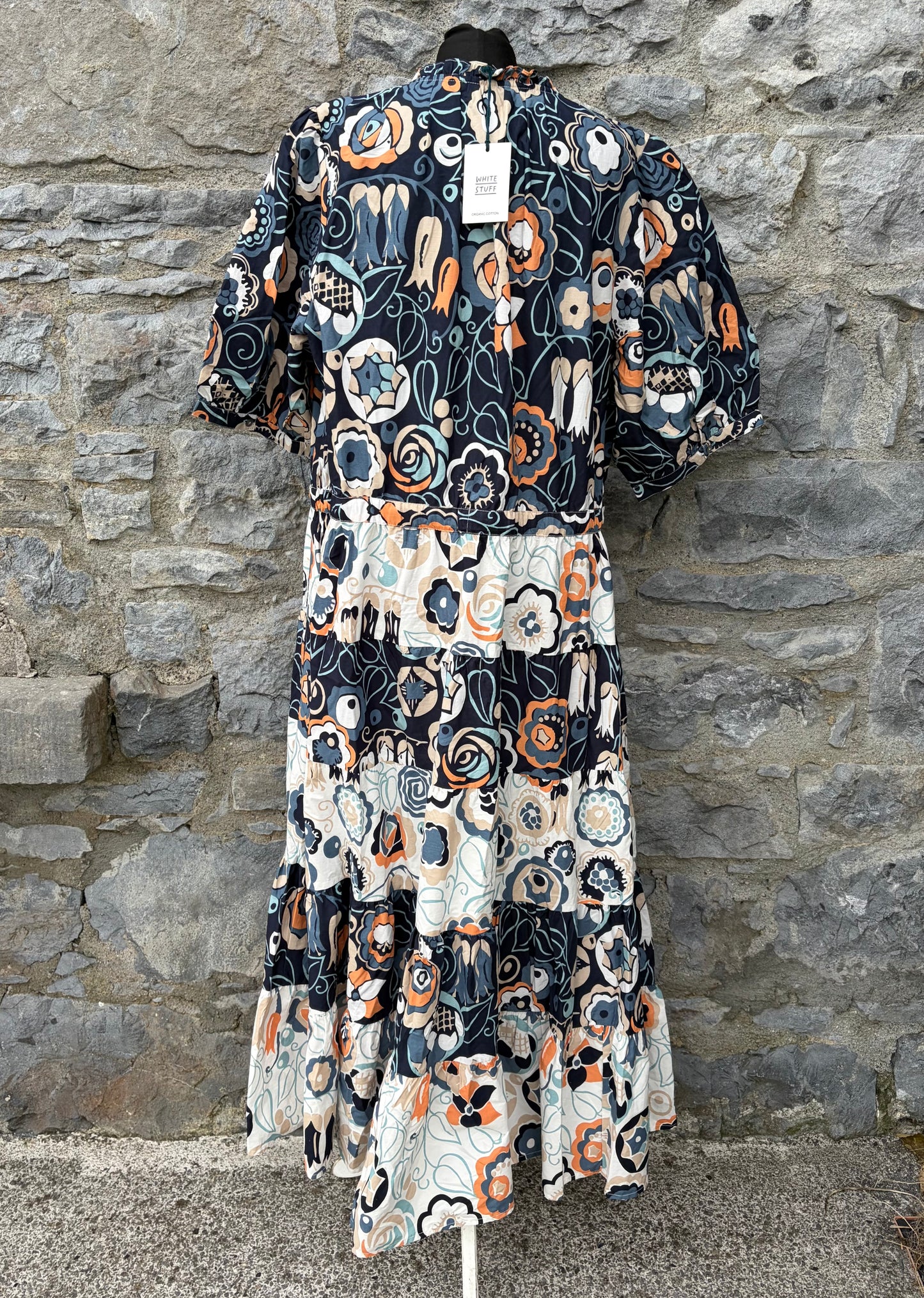 Blue&orange Elle Tiered Midi Dress uk 18-20