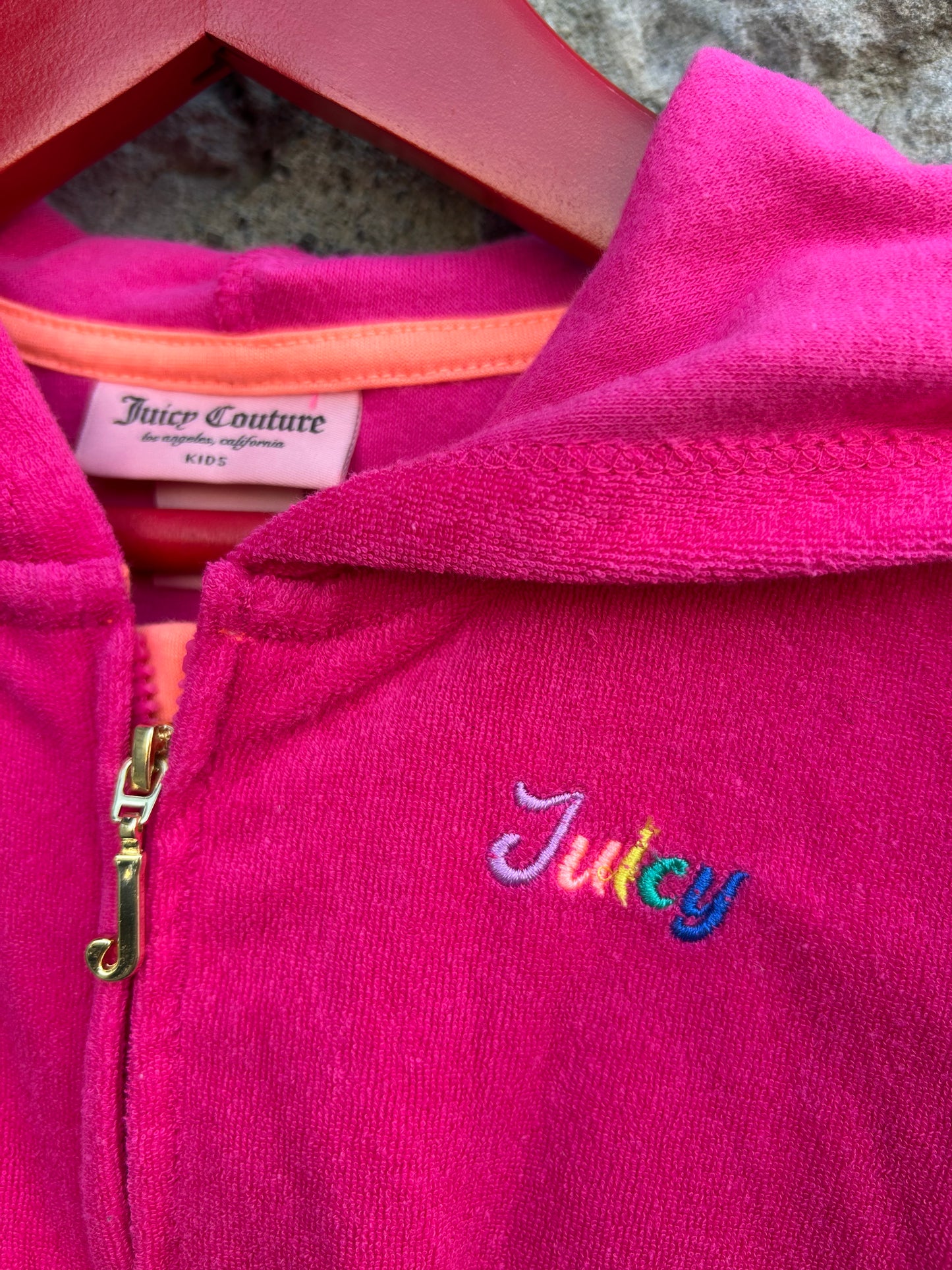 Pink Terry jumpsuit 5y (110cm)