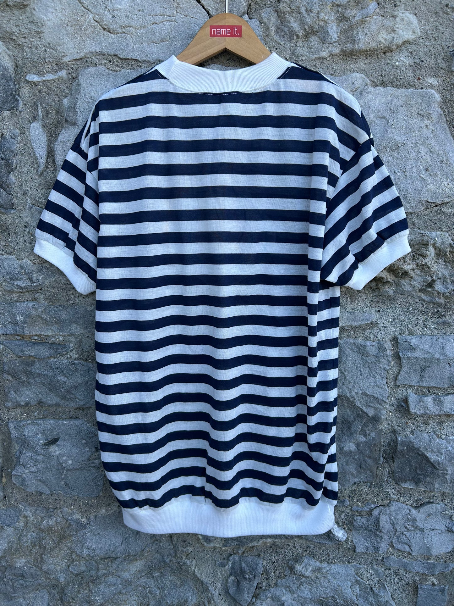 80s beach club stripy top 10y (140cm)