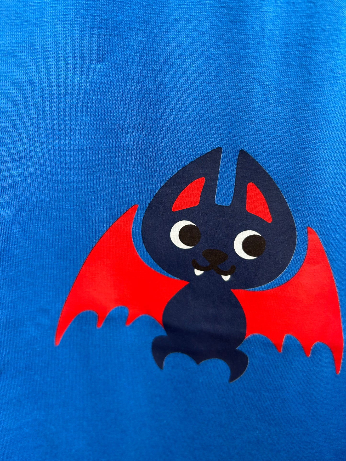 Bat blue raglan top 5-6y (110-116cm)