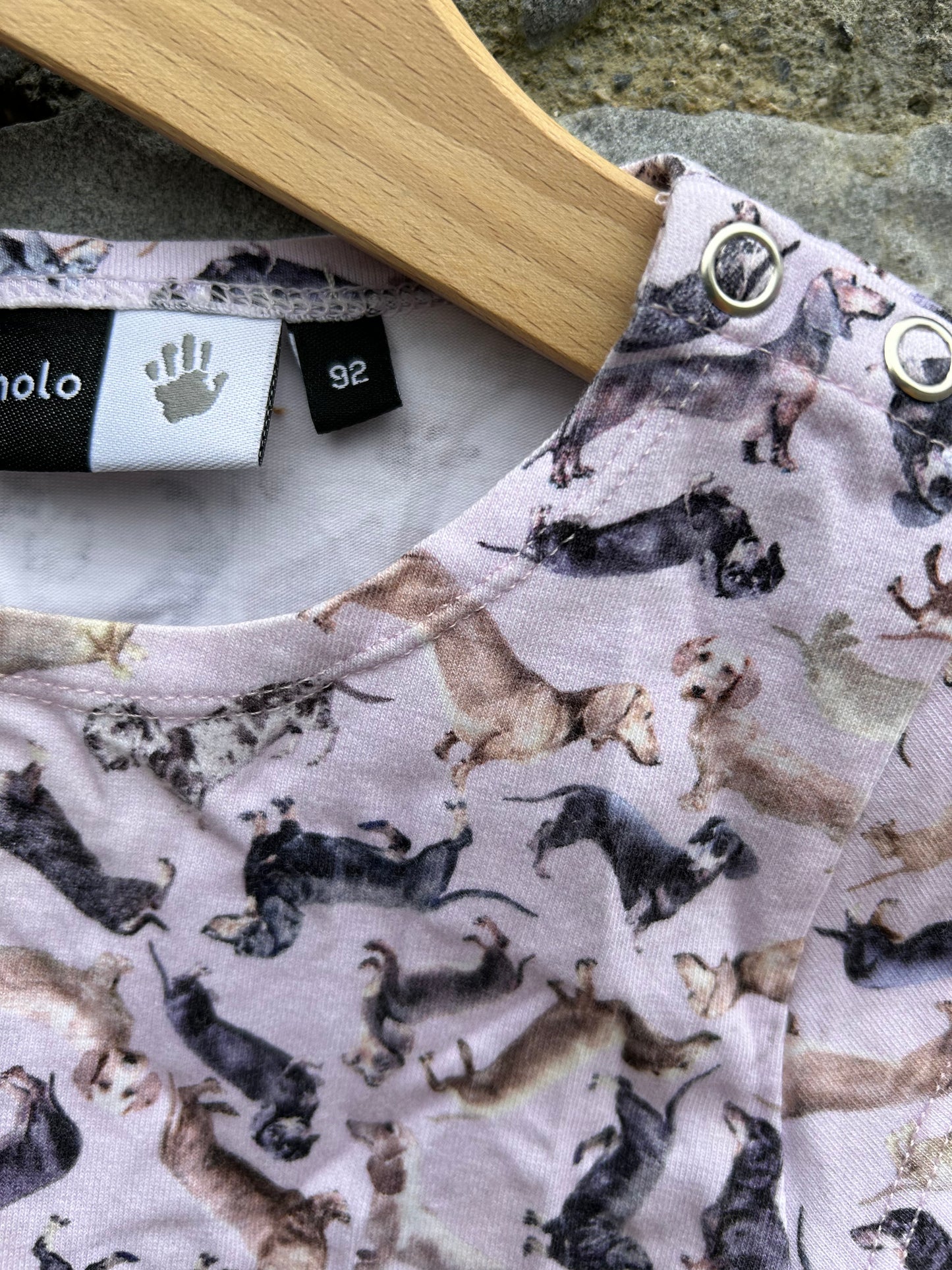 Dachshund beige t-shirt 18-24m (86-92cm)