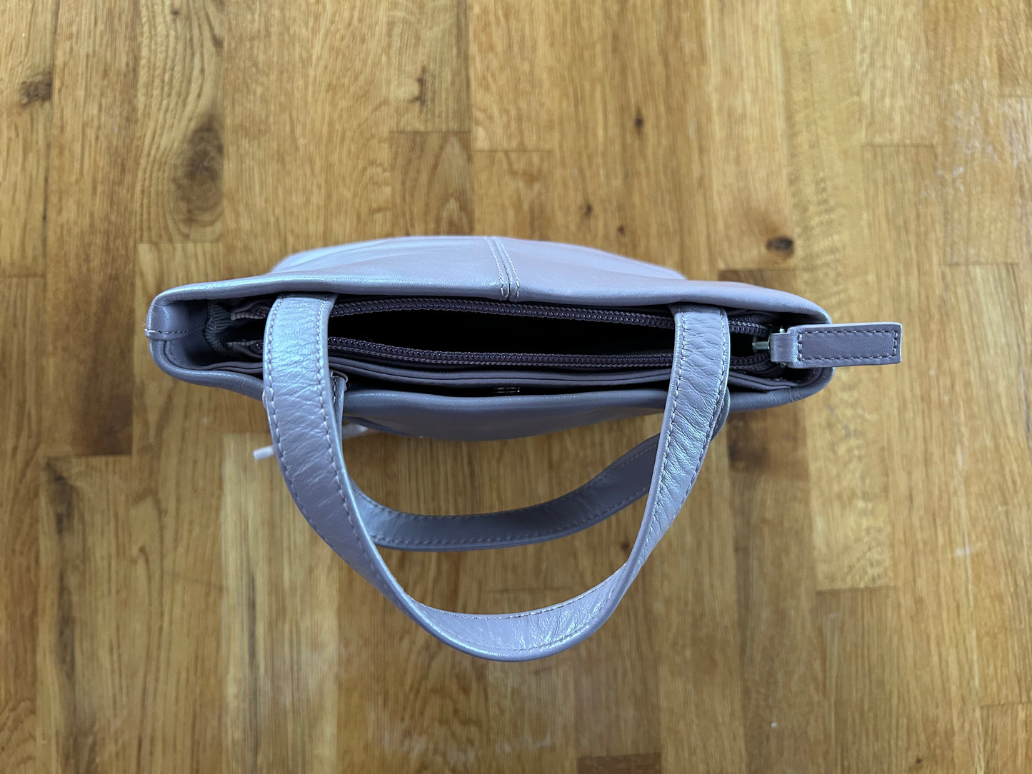 Tiny mauve handbag