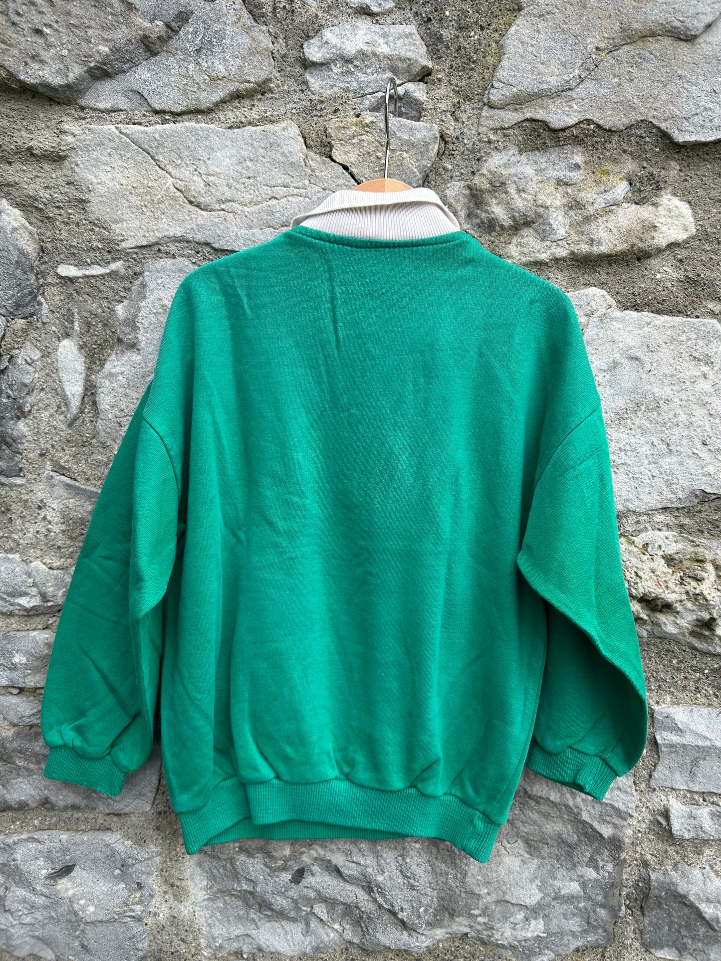 80s green sweatshirt 6-7y (116-122cm)