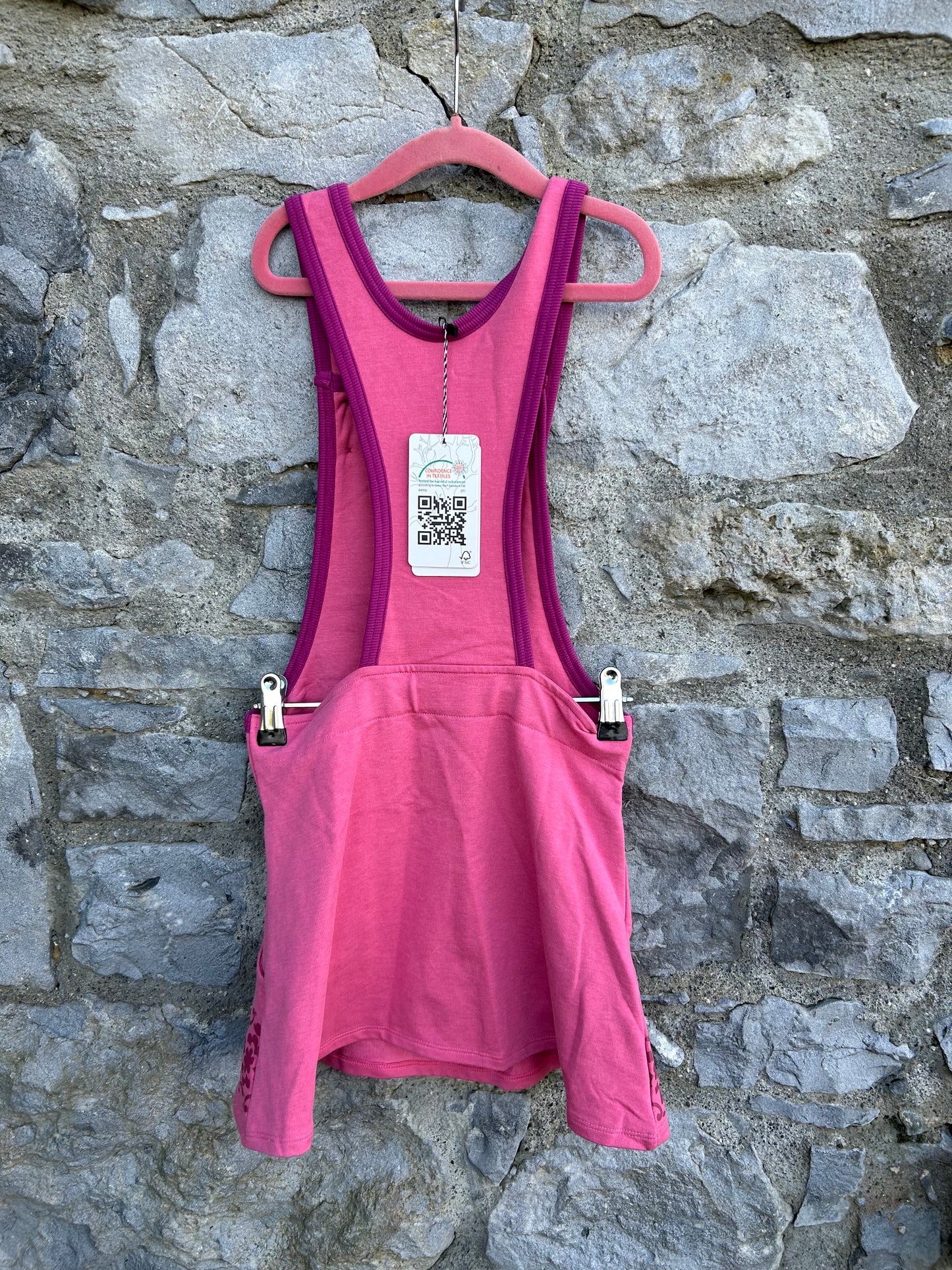 Pink pinafore 7y (122cm)