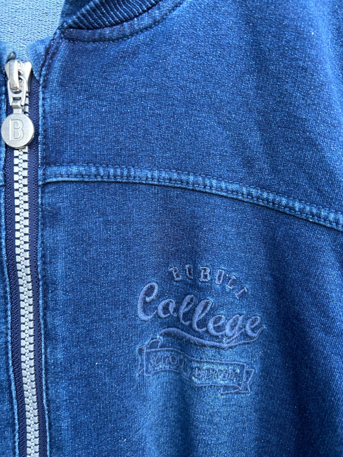 Navy soft denim hoodie 12y (152cm)