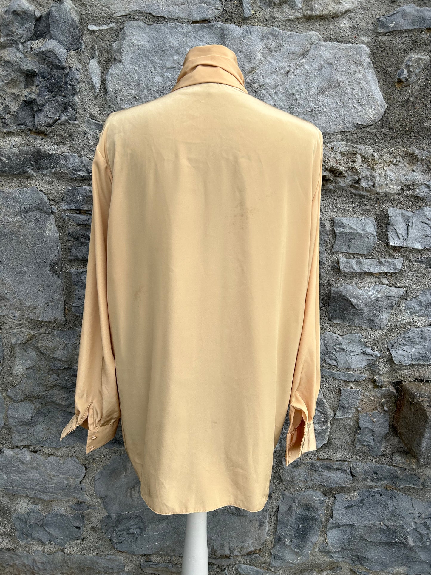 90s yellow blouse uk 14-16