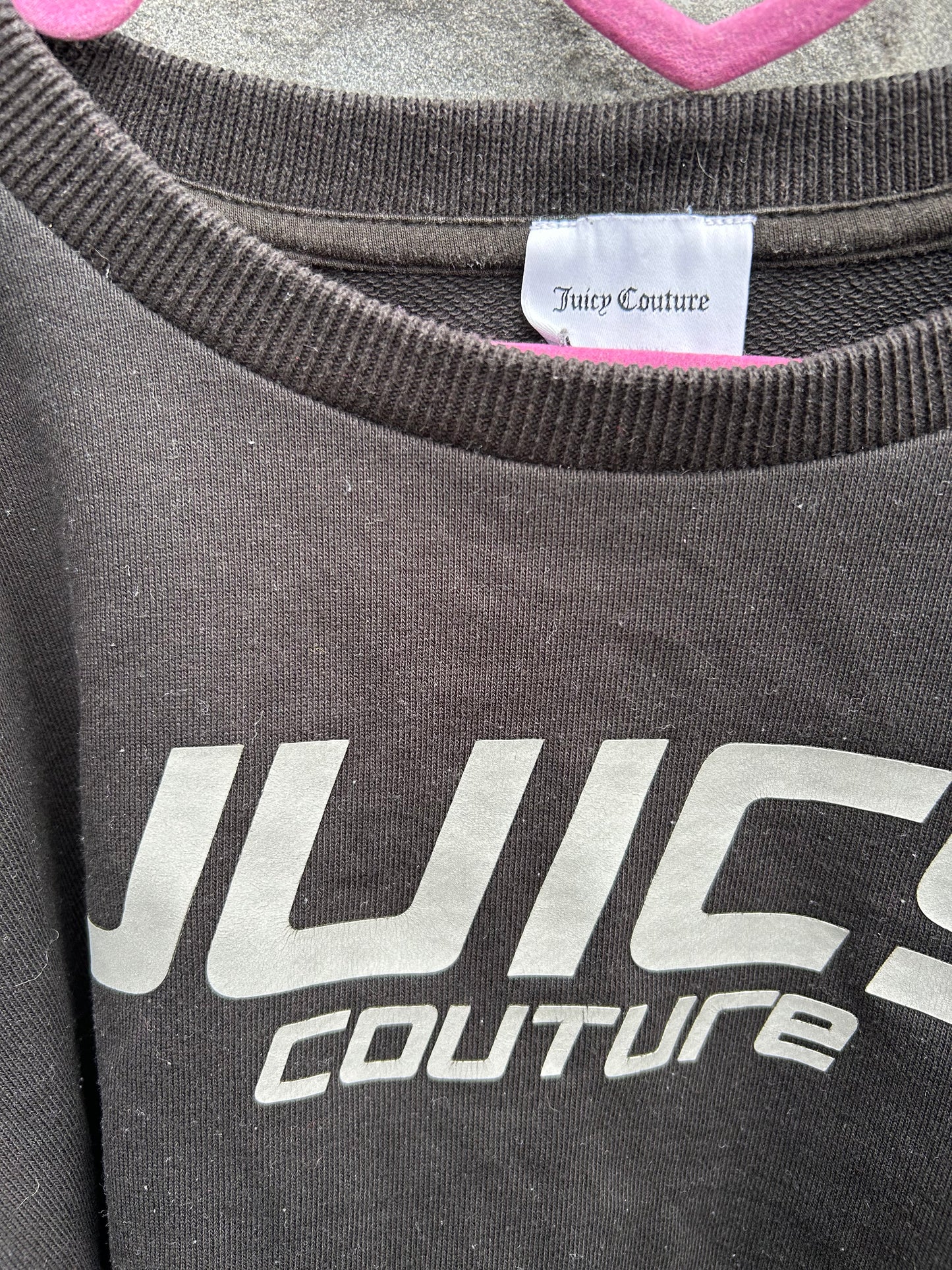 Juicy black cropped sweatshirt 12-13y (152-158cm)