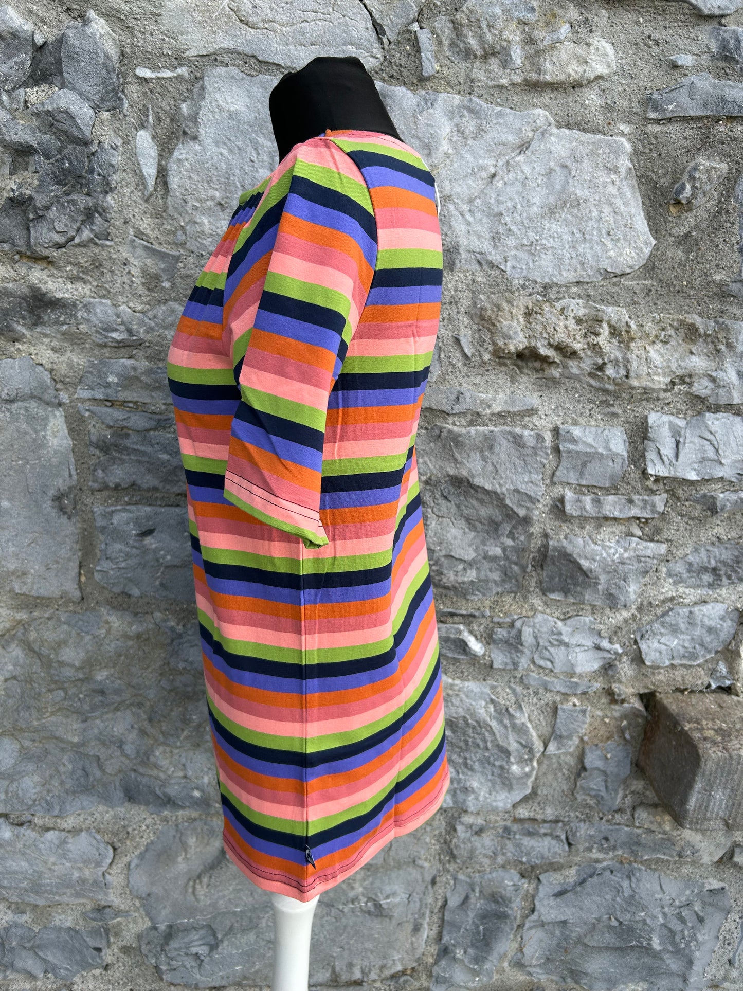 Pink stripy T-shirt uk 12
