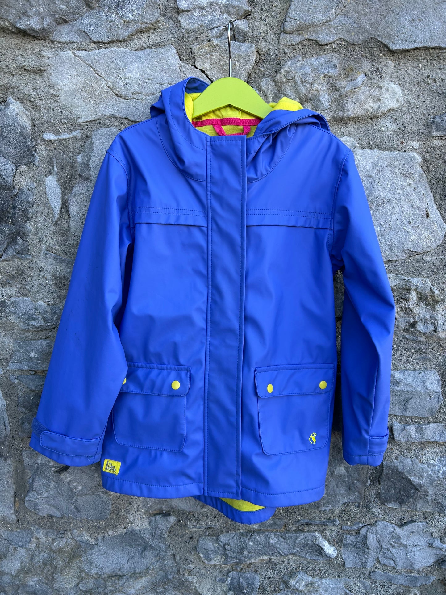 Blue raincoat 7-8y (122-128cm)