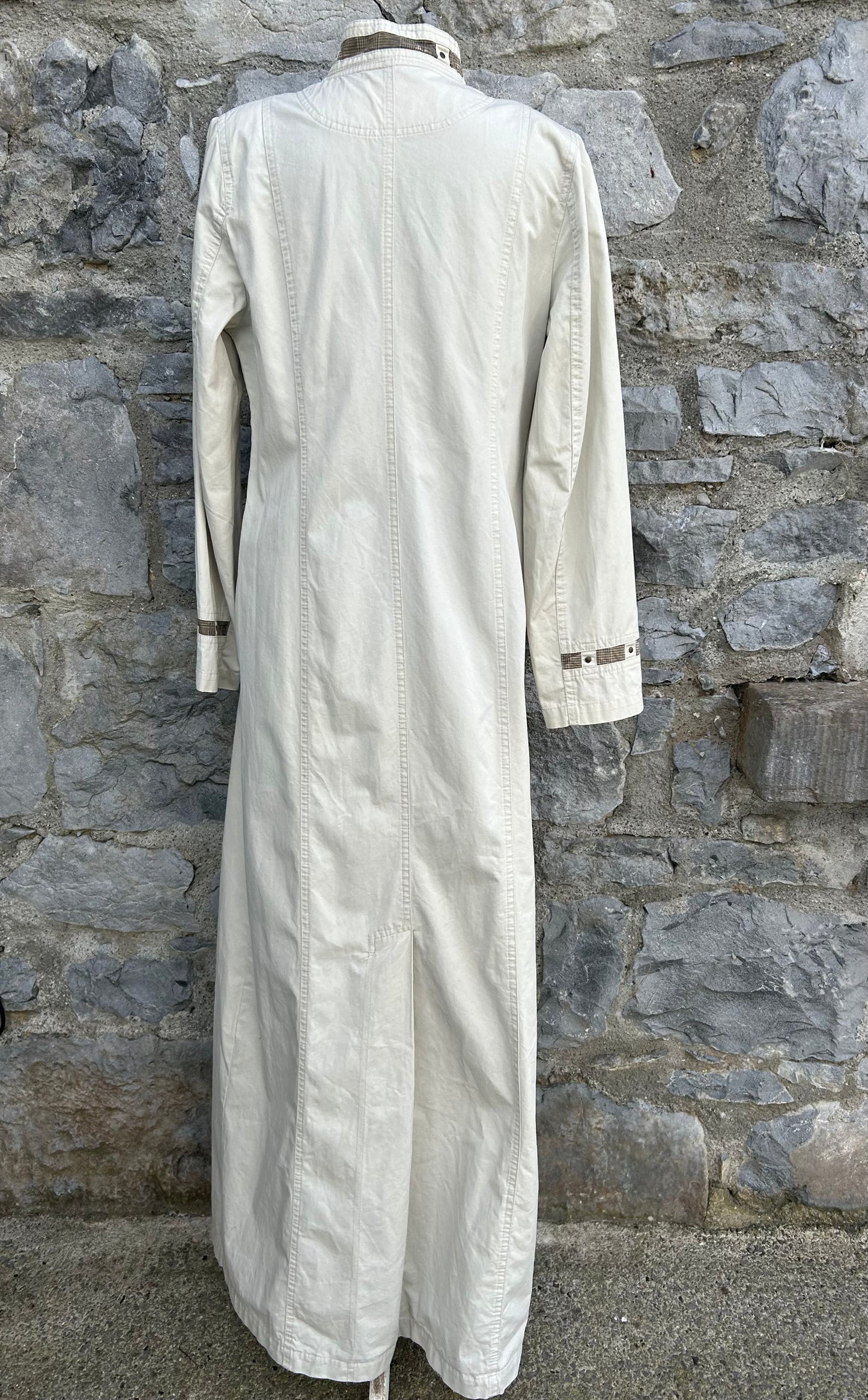 90s beige maxi coat uk 8-10