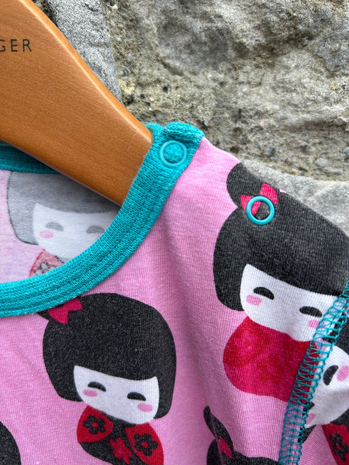 Japanese dolls pink tunic 18-24m (86-92cm)